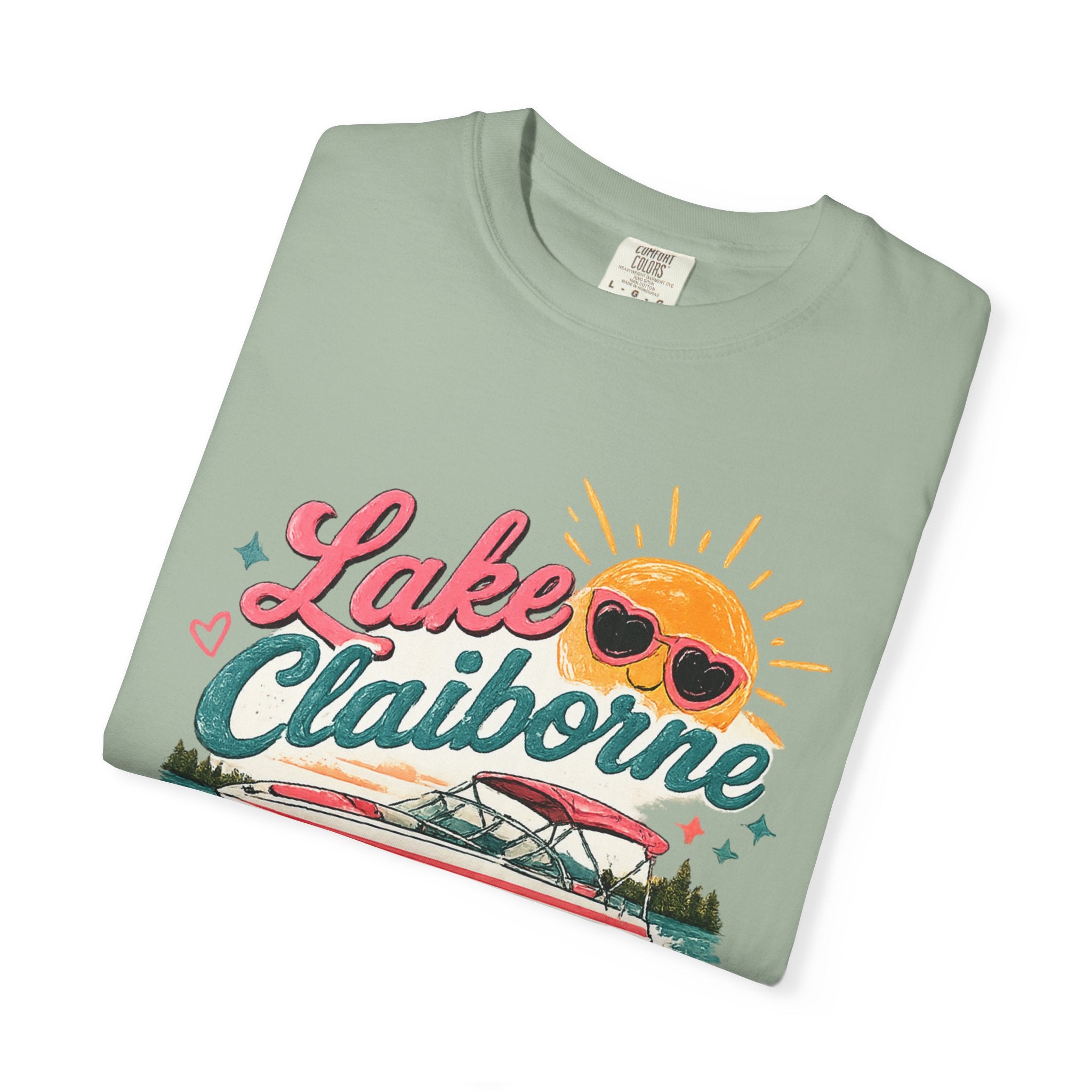 Lake Claiborne T-Shirt — Retro Lakeside Summer Graphic Tee