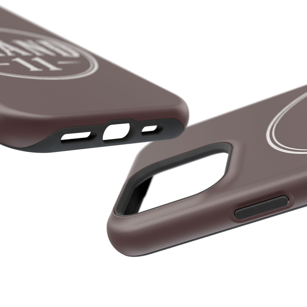 Magnetic Impact-Resistant Phone Case — Vintage 'Brand 11' Logo, MagSafe-Compatible Protective Cover