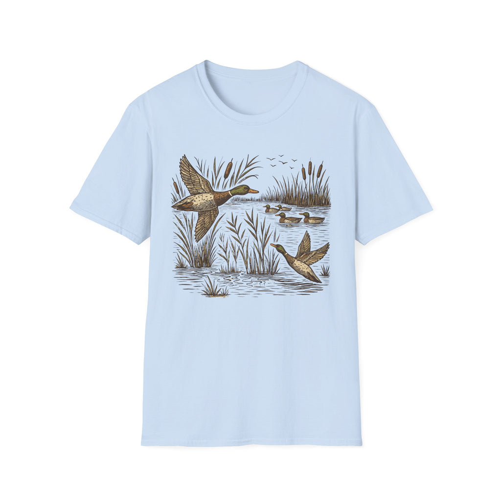 Mallard Duck T-Shirt – Vintage Flying Ducks Wildlife Graphic Tee