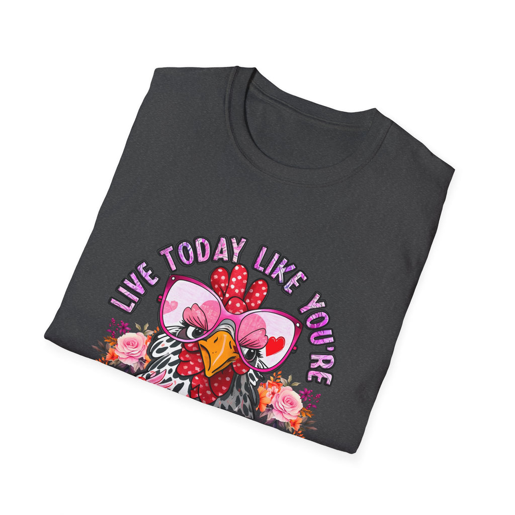 Getting Fried Tomorrow T-Shirt — Funny Retro Chicken “Live Today Like You’re Getting Fried Tomorrow” Graphic Tee