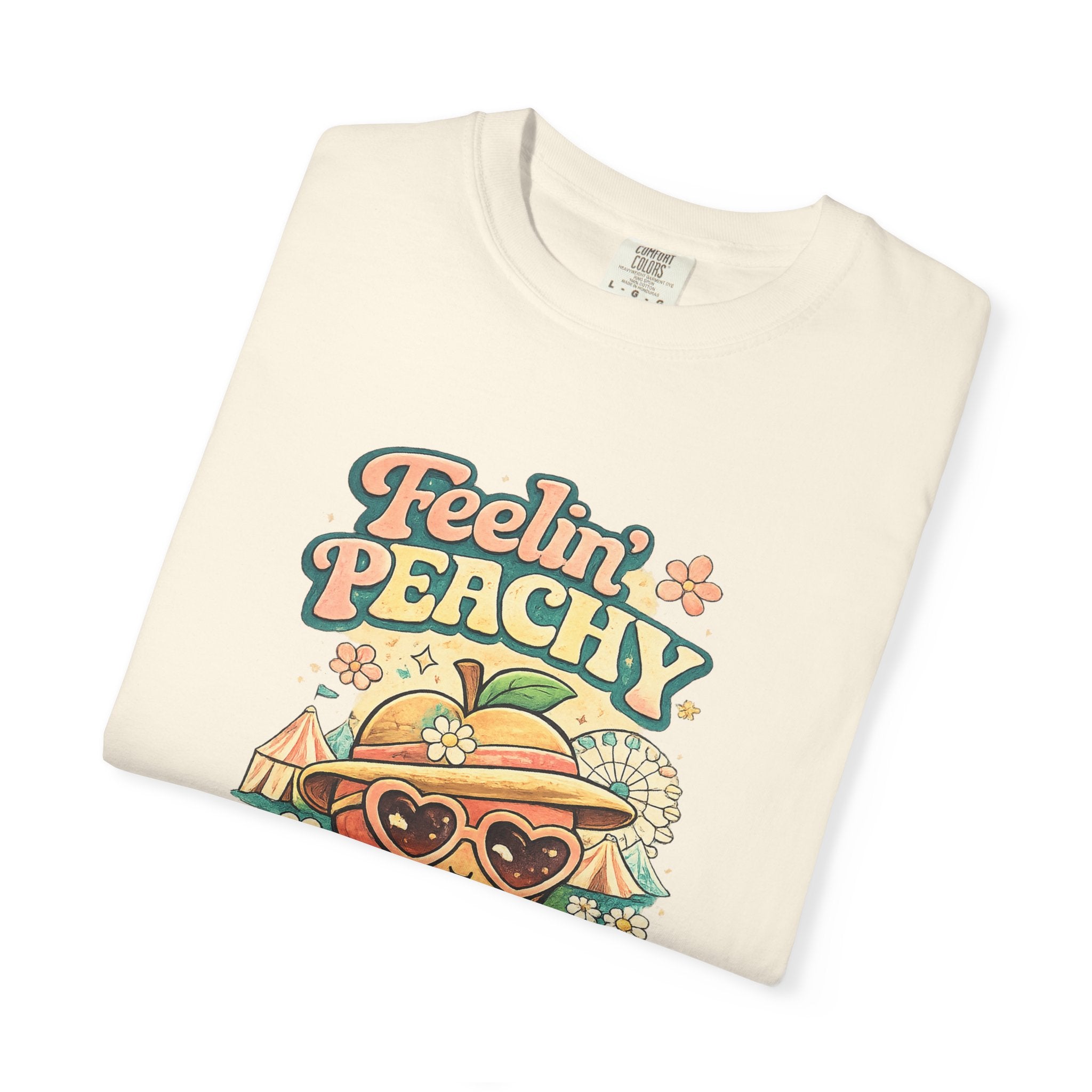 Feelin' Peachy T-Shirt – Retro Summer Peach Graphic Tee