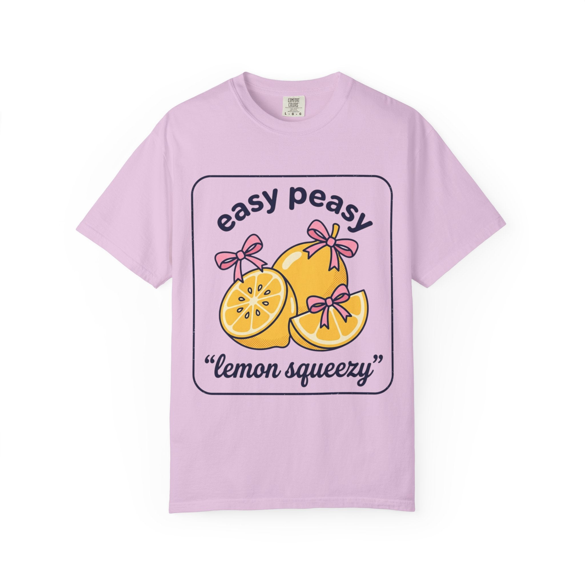 Easy Peasy Lemon Squeezy T-Shirt — Cute Citrus Graphic Tee