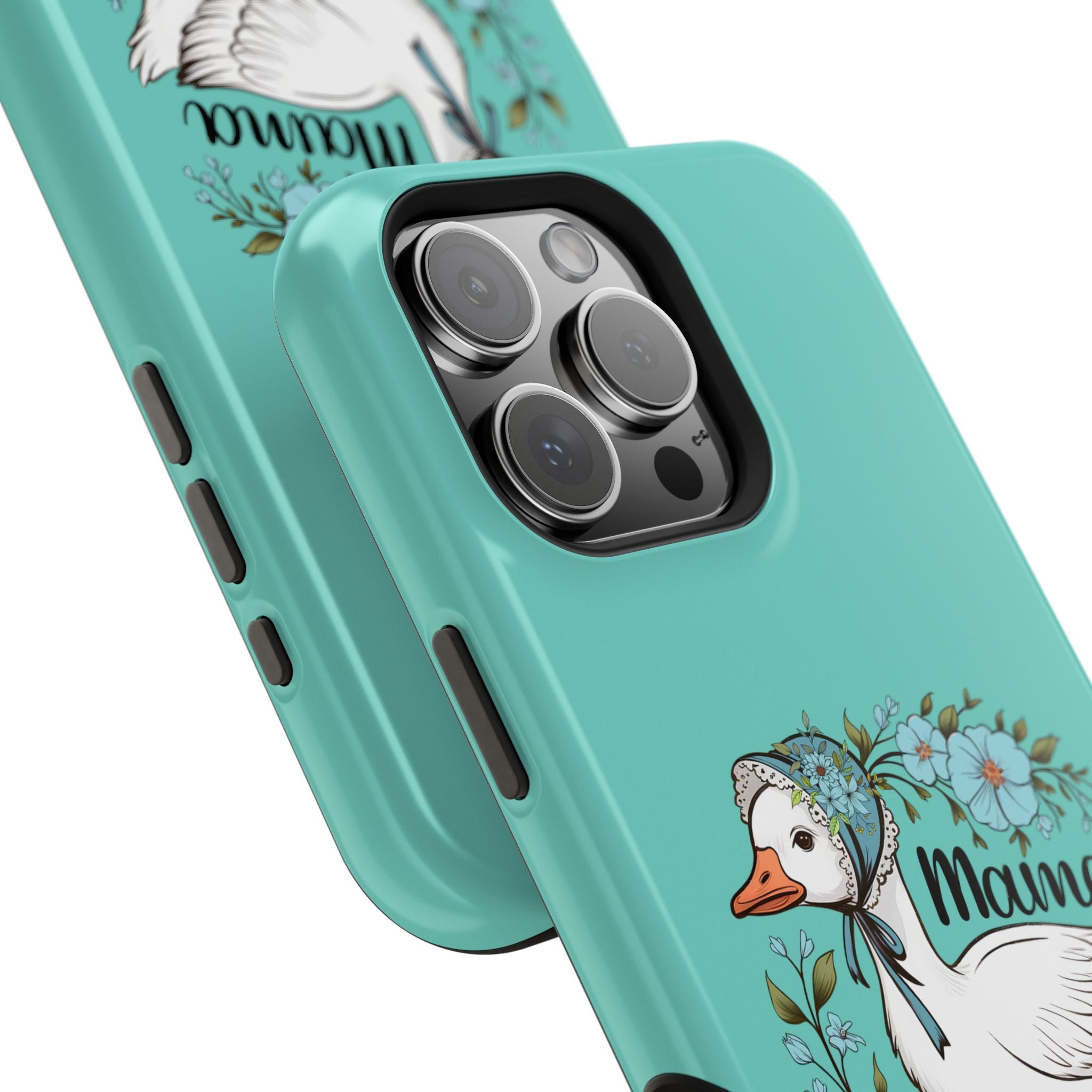 Mama Goose Phone Case — Cute Floral Goose Magnetic Impact‑Resistant Cover
