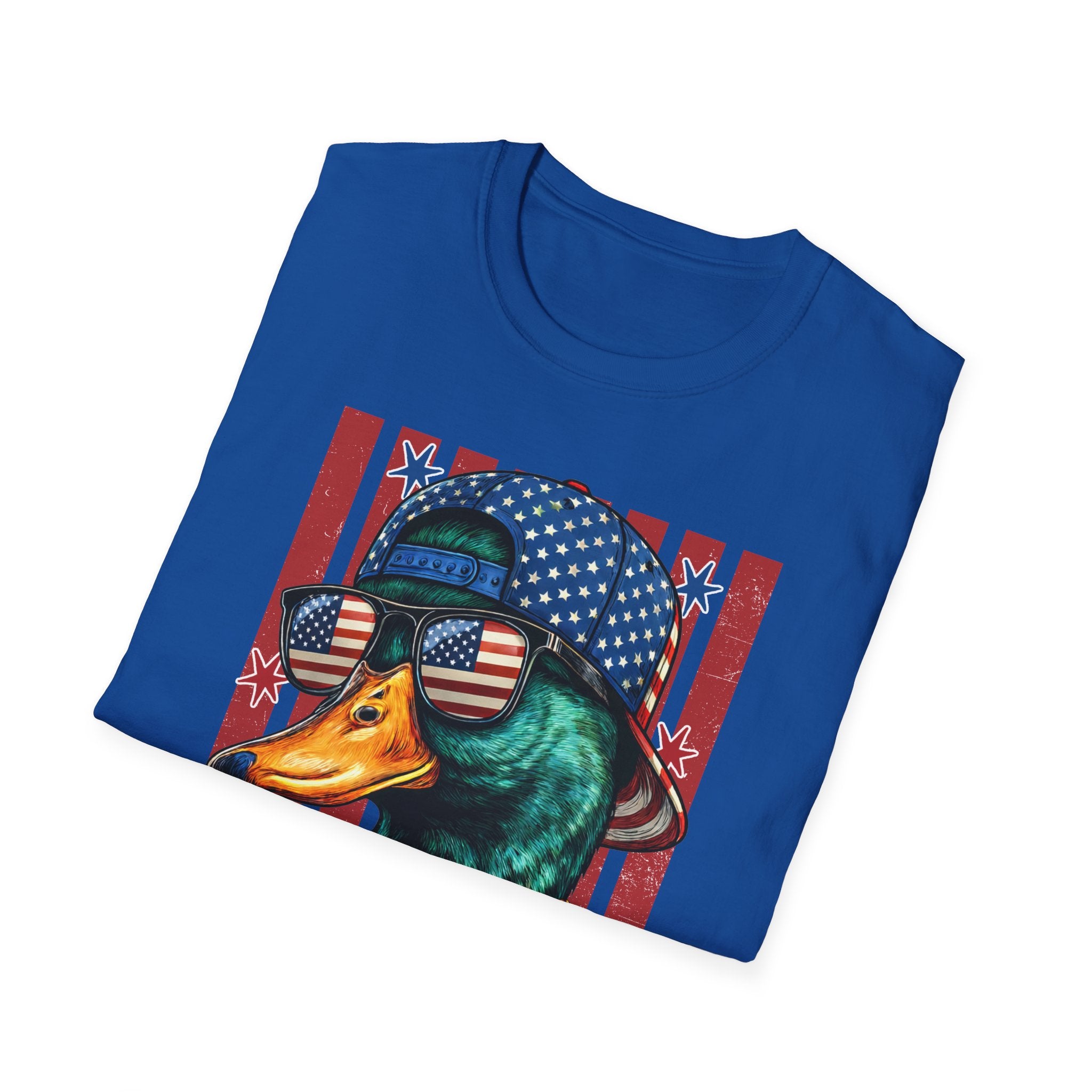 'Merica Duck T-Shirt — Patriotic American Flag Duck Graphic Tee