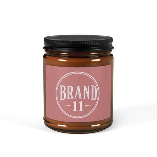 Amber Jar Soy Candle — Scented Aromatherapy Candle in Amber Jar (Multiple Sizes)