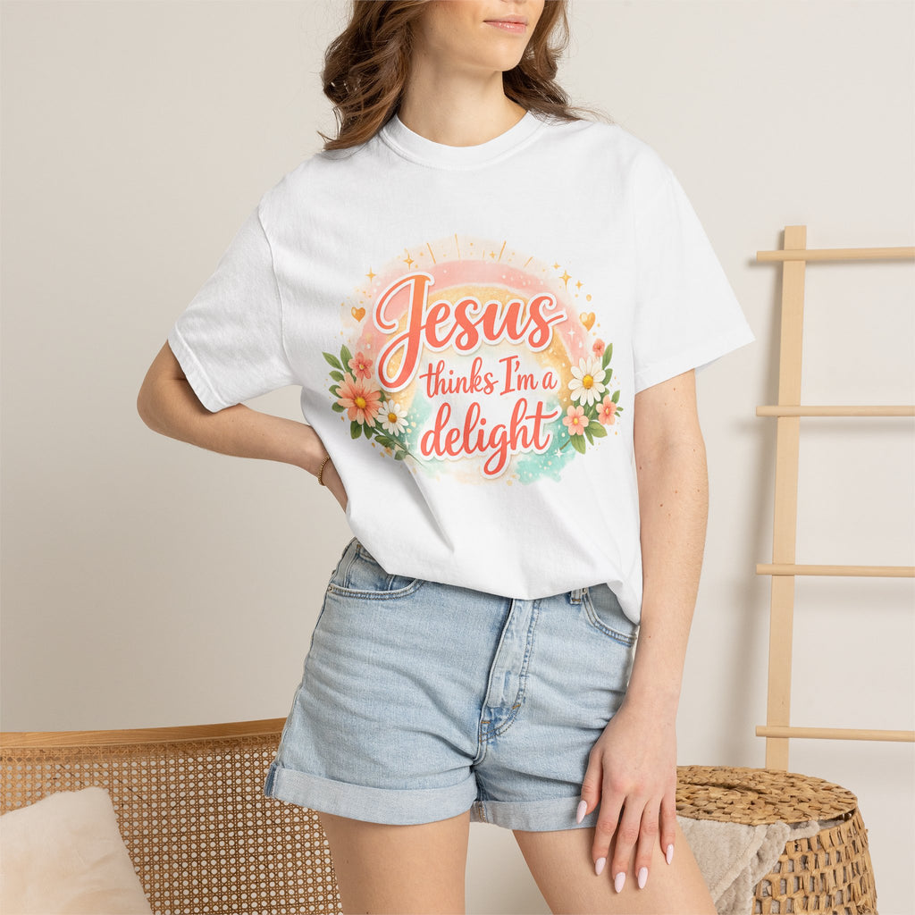 Jesus Thinks I’m a Delight Floral T-Shirt