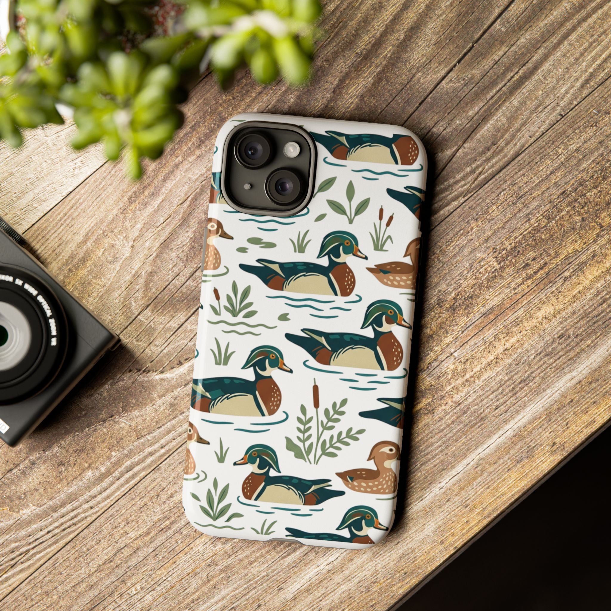 Duck Pattern Phone Case — Cute Woodland Waterfowl iPhone Case