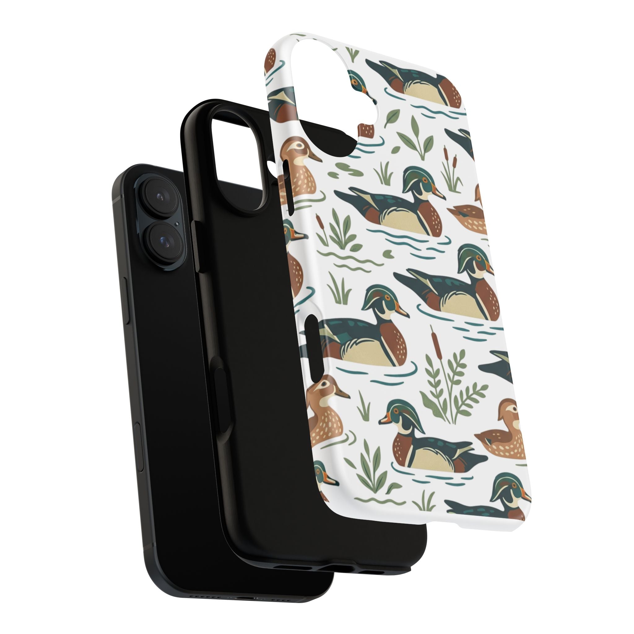 Duck Pattern Phone Case — Cute Woodland Waterfowl iPhone Case