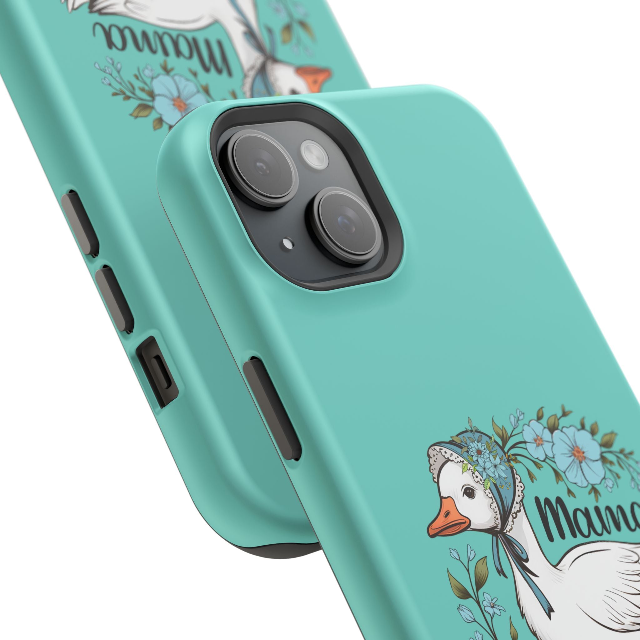 Mama Goose Phone Case — Cute Floral Goose Magnetic Impact‑Resistant Cover