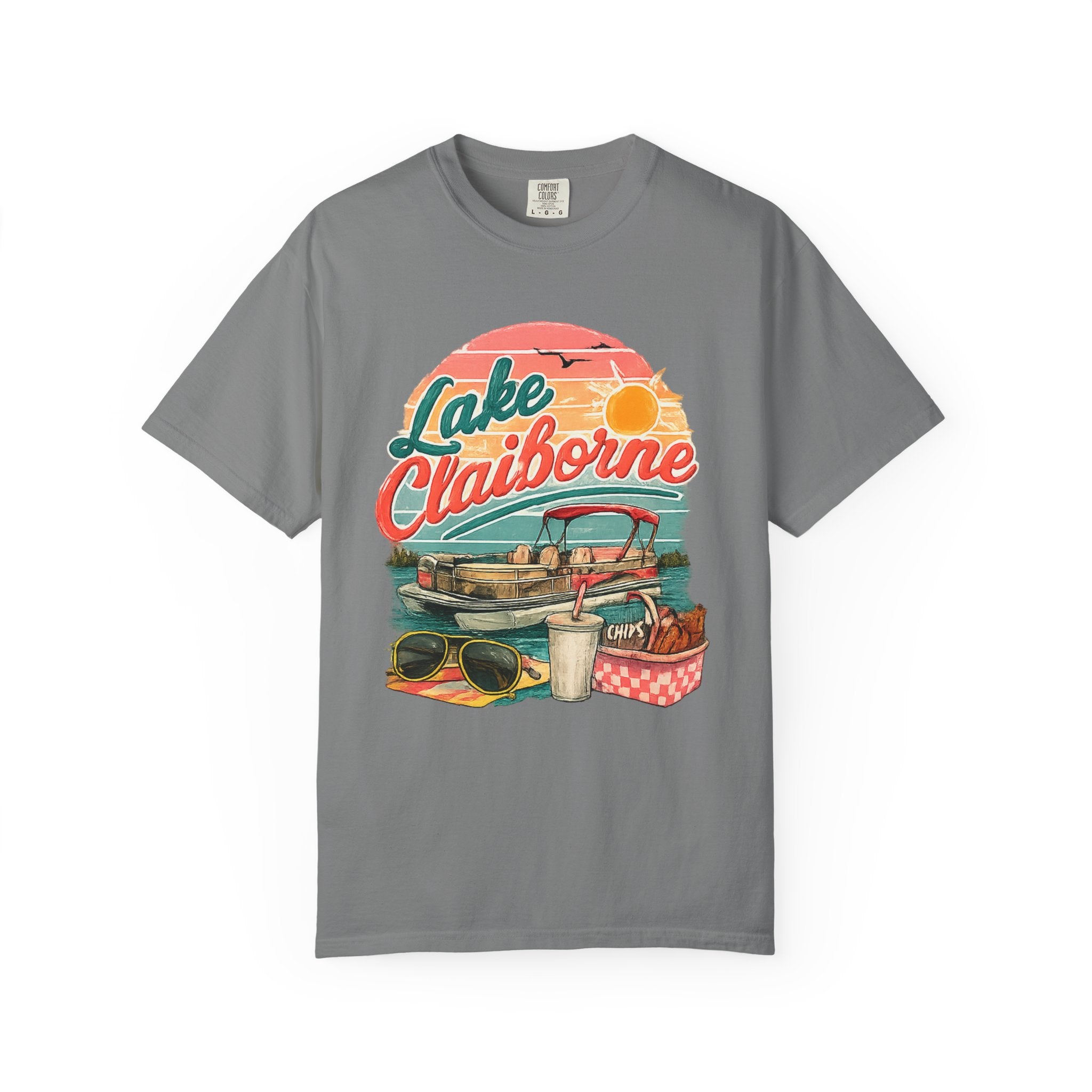 Lake Claiborne Retro Picnic T-Shirt