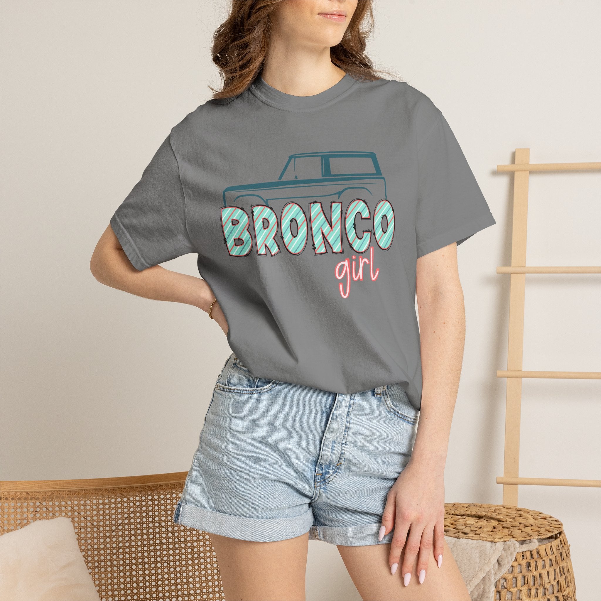 Bronco Girl T‑Shirt — Vintage SUV Graphic Tee for Women, 'Bronco Girl'