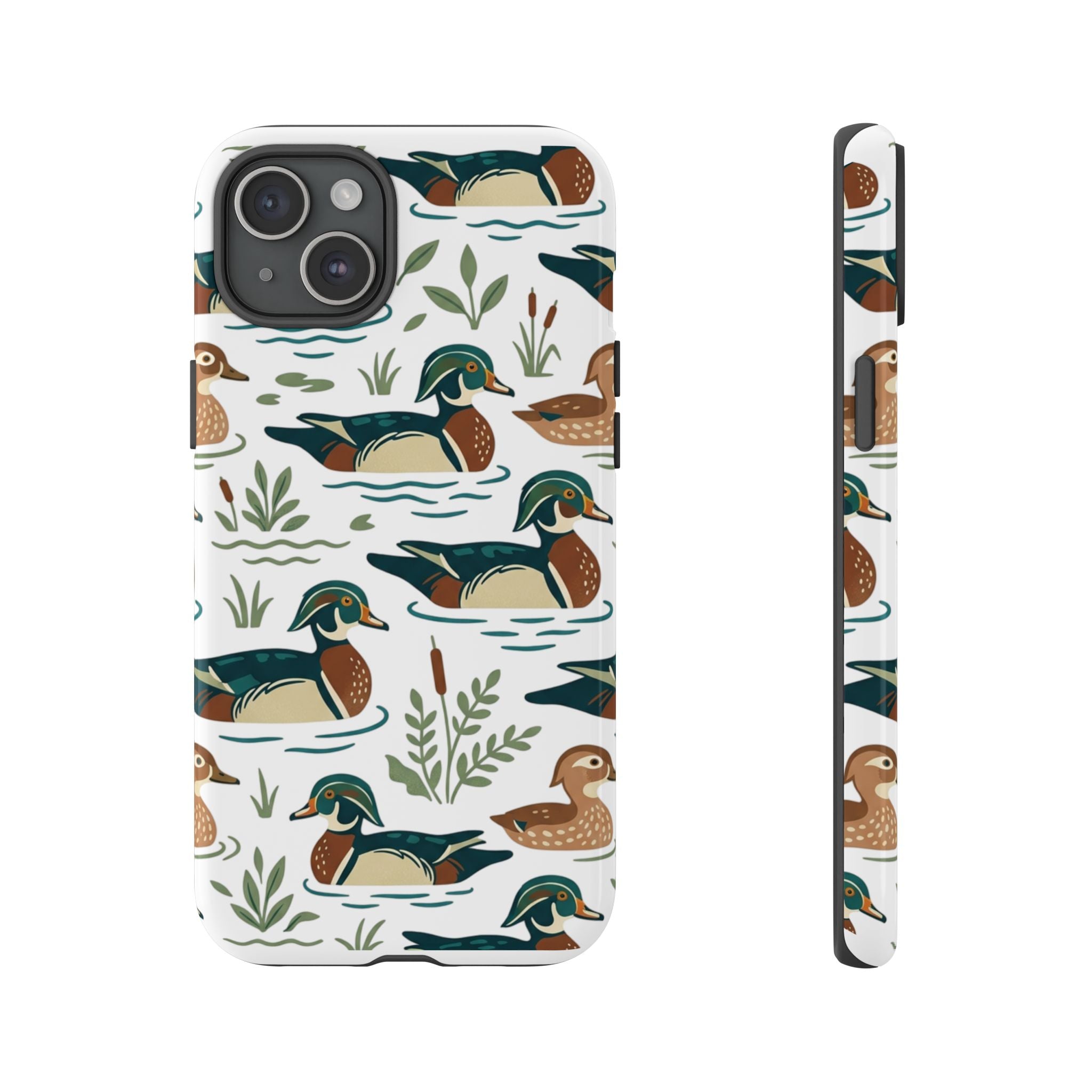 Duck Pattern Phone Case — Cute Woodland Waterfowl iPhone Case
