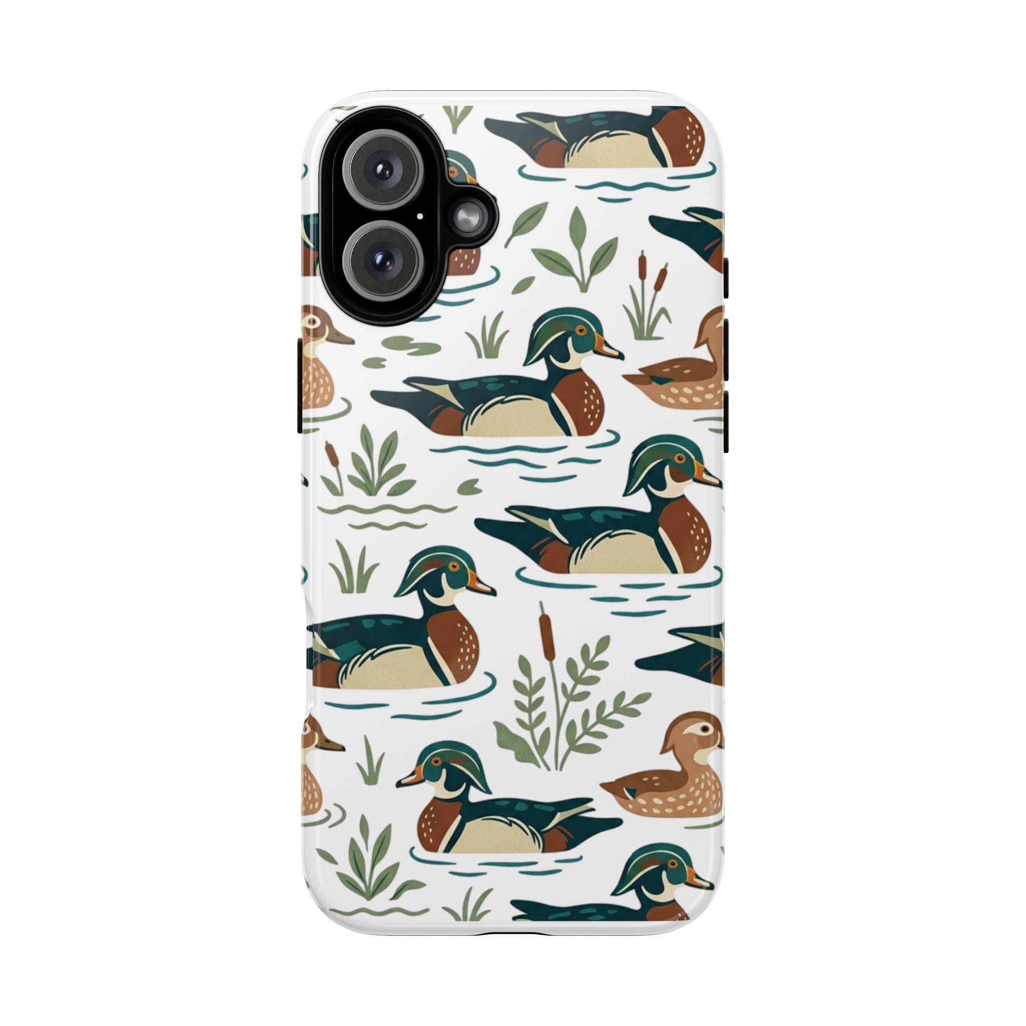 Duck Pattern Phone Case — Cute Woodland Waterfowl iPhone Case