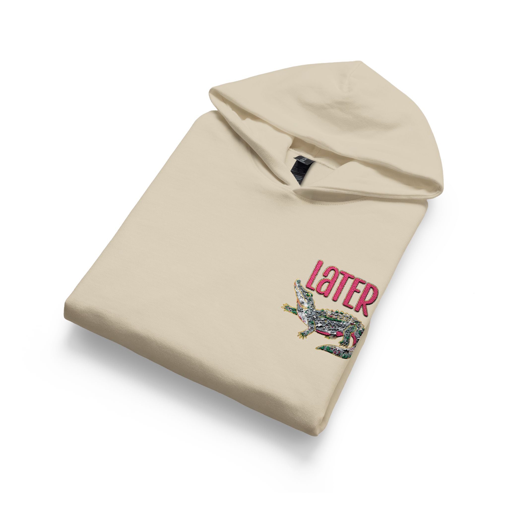Youth Hooded Sweatshirt - 'Love' Floral Graphic Chest Pocket Design, Cozy Casual Pullover for Kids