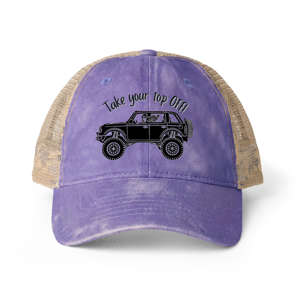 Women's Washed Mesh-Back Cap
