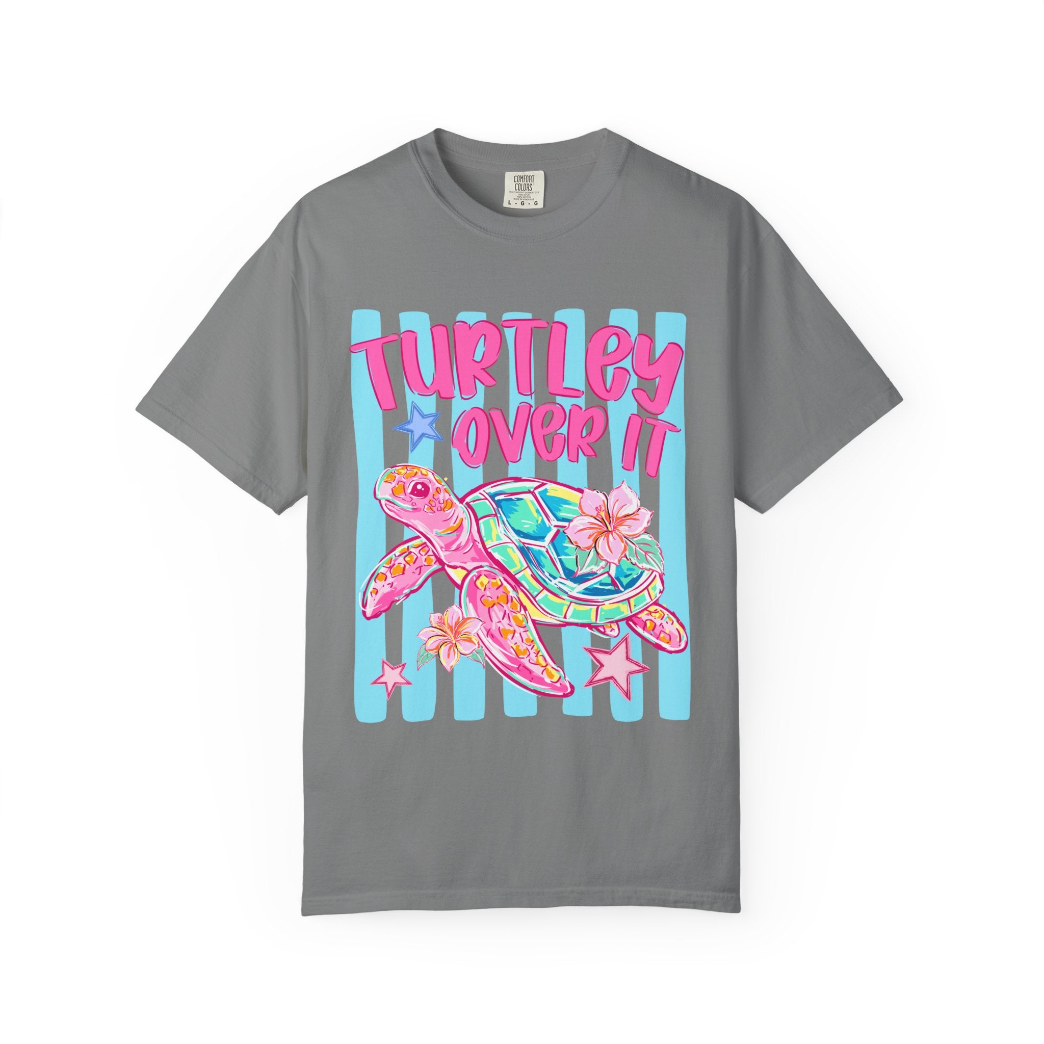 Turtley Over It Sea Turtle Graphic T-Shirt
