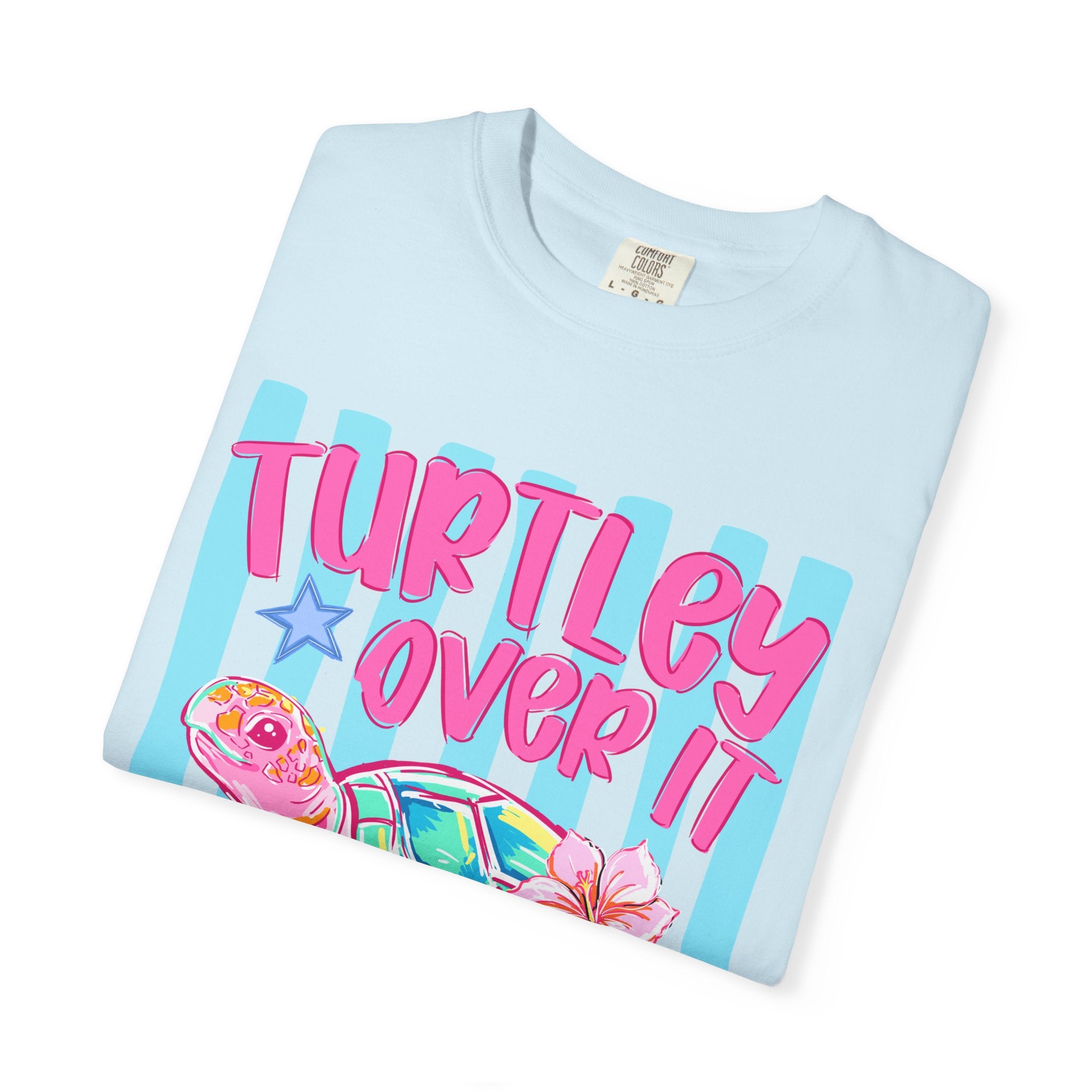 Turtley Over It Sea Turtle Graphic T-Shirt