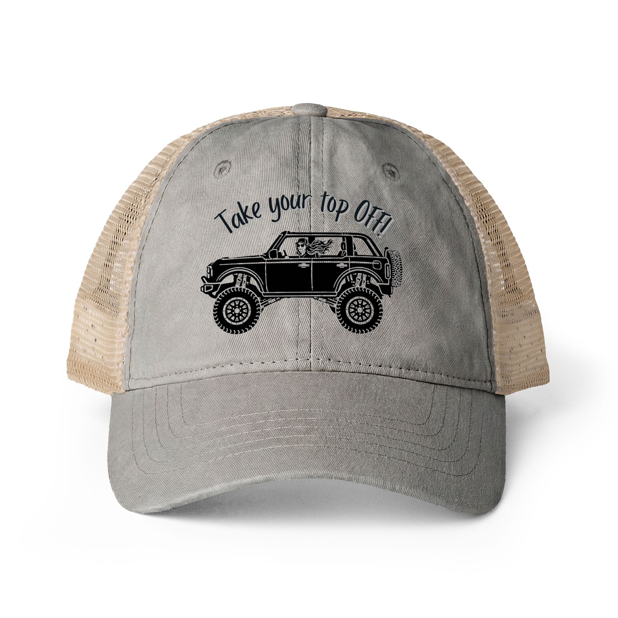 Women's Washed Mesh-Back Cap