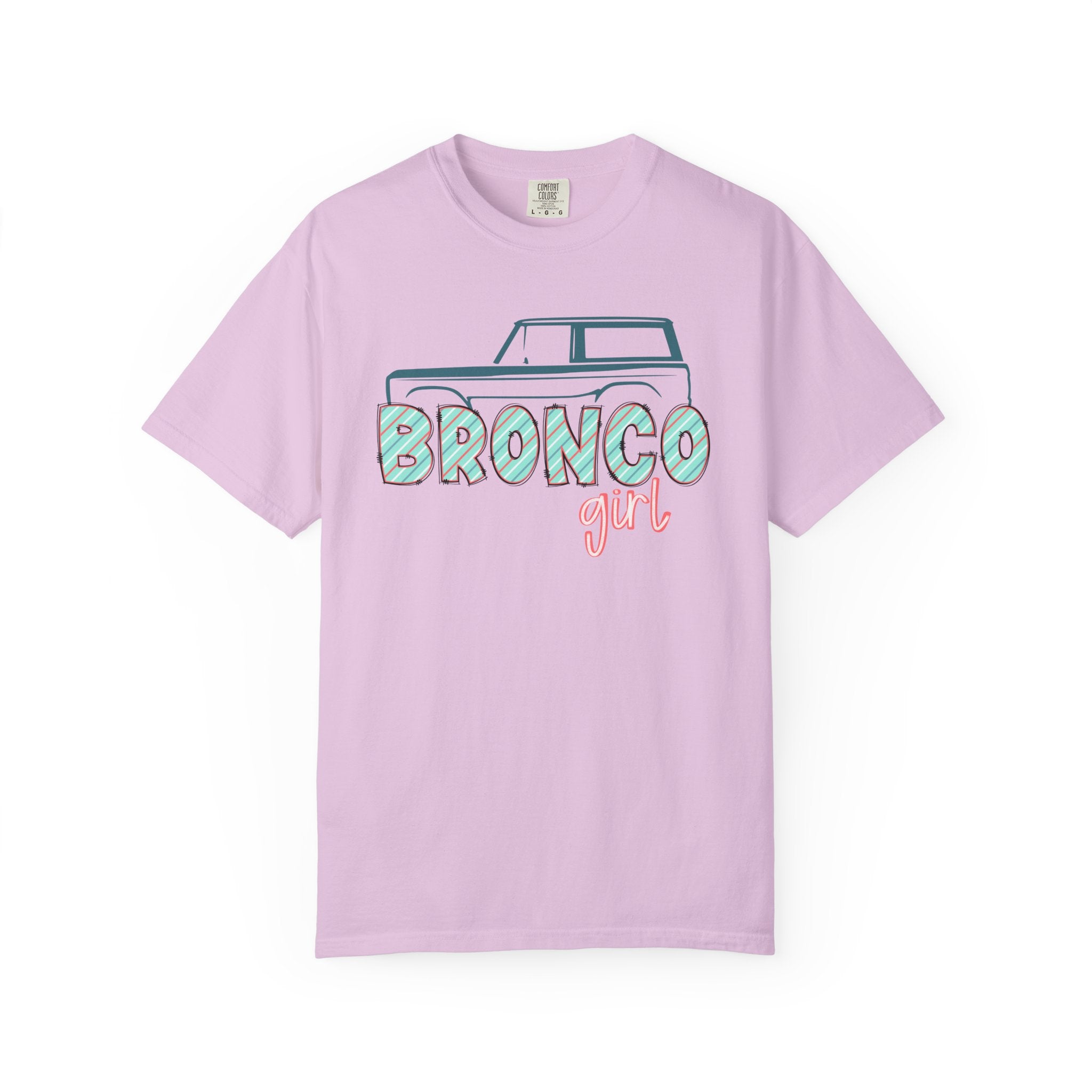Bronco Girl T‑Shirt — Vintage SUV Graphic Tee for Women, 'Bronco Girl'