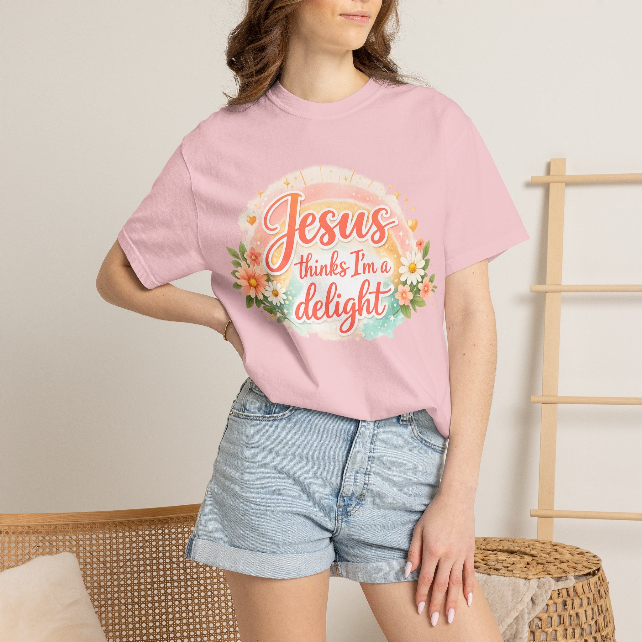 Jesus Thinks I’m a Delight Floral T-Shirt