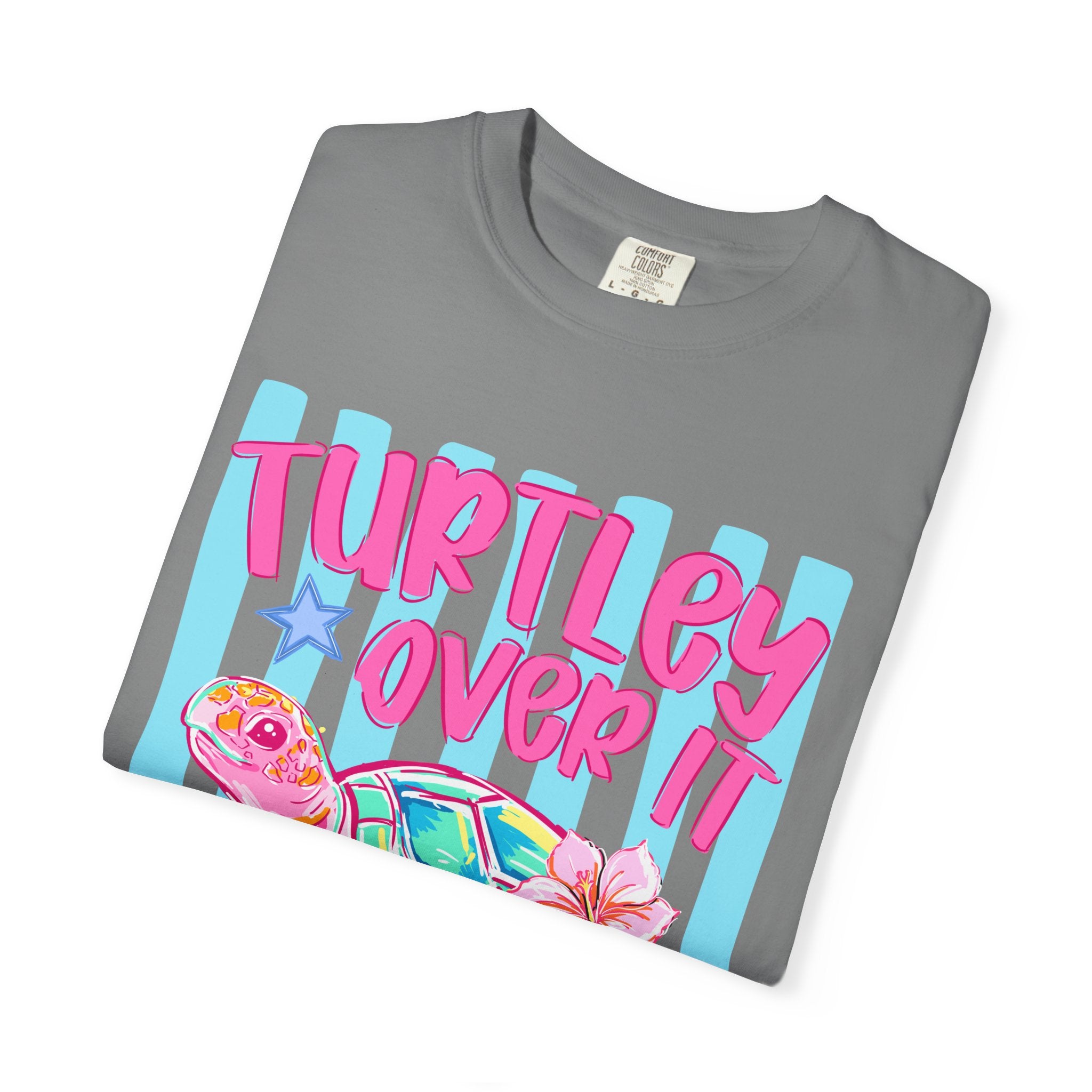 Turtley Over It Sea Turtle Graphic T-Shirt