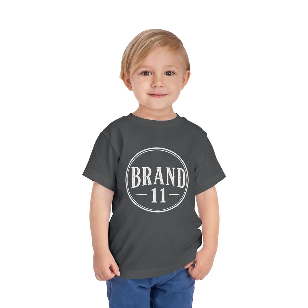 Toddler Tee — Retro 'Brand 11' Circle Logo Kids Shirt