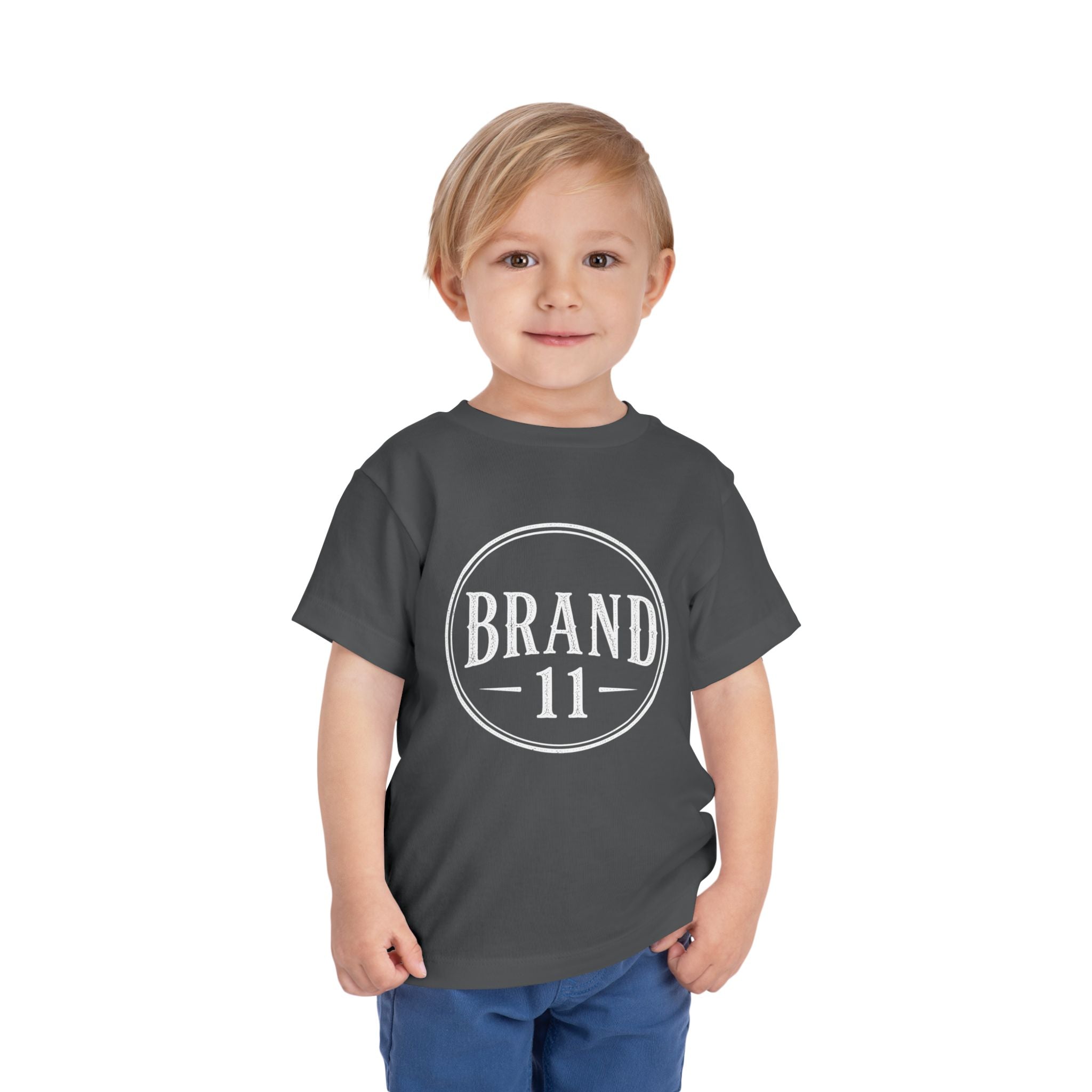 Toddler Tee — Retro 'Brand 11' Circle Logo Kids Shirt