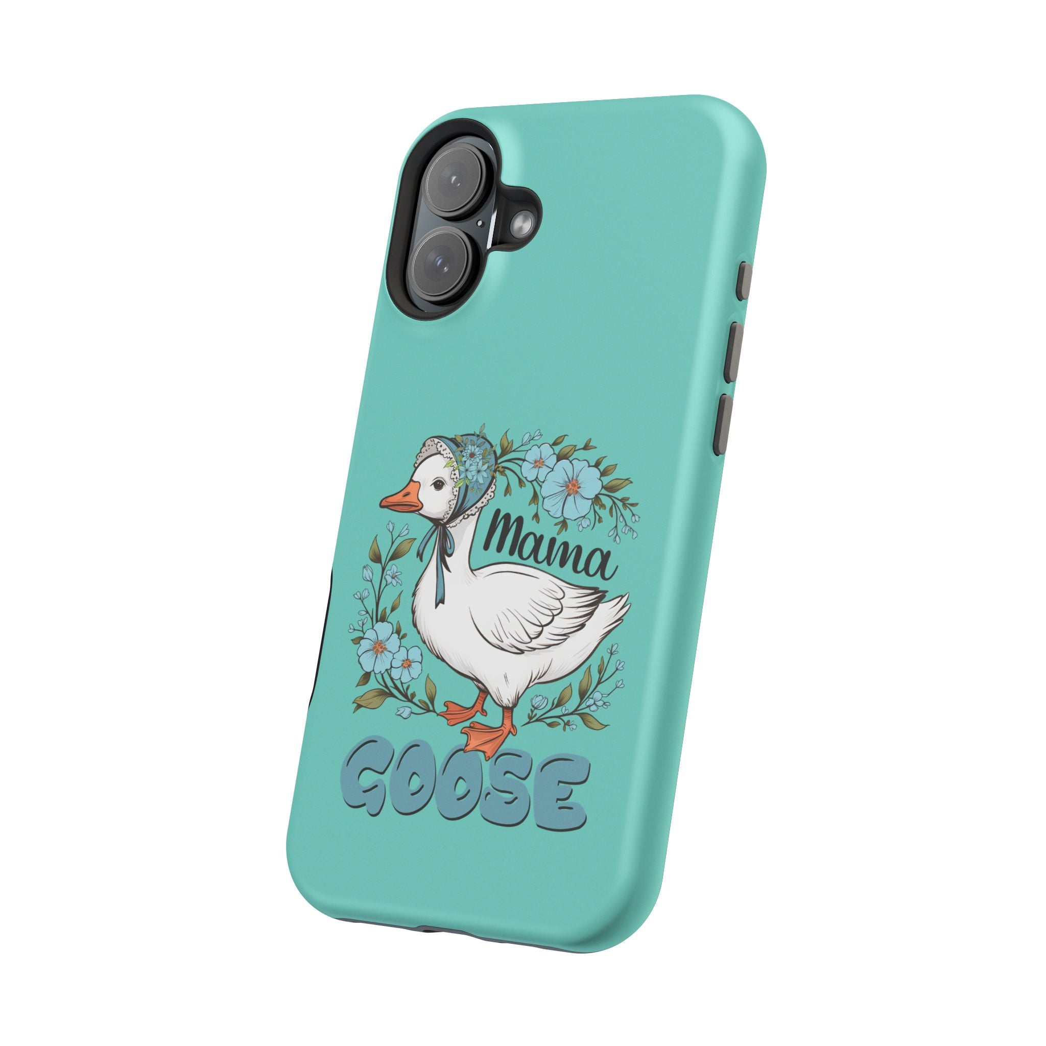 Mama Goose Phone Case — Cute Floral Goose Magnetic Impact‑Resistant Cover