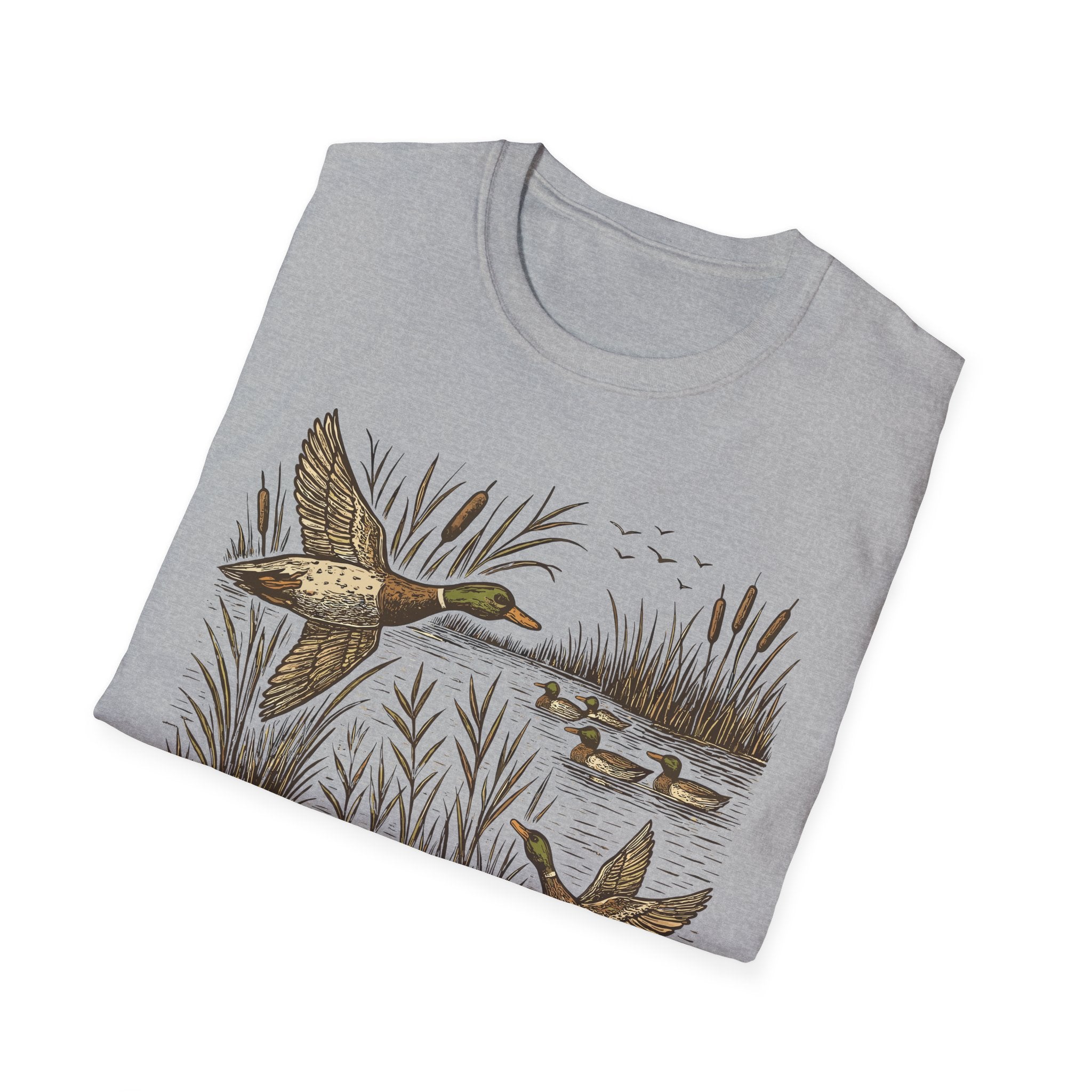 Mallard Duck T-Shirt – Vintage Flying Ducks Wildlife Graphic Tee