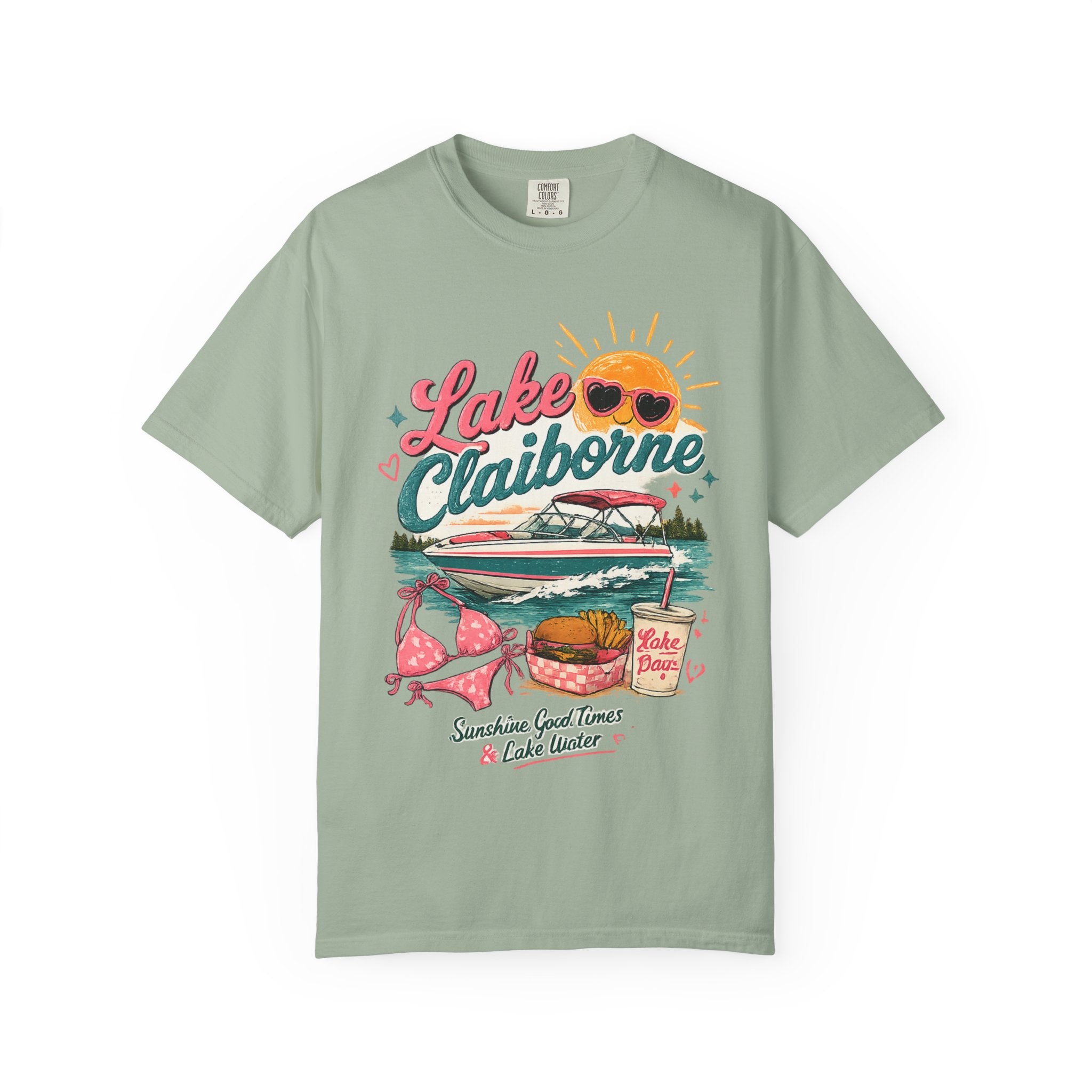 Lake Claiborne T-Shirt — Retro Lakeside Summer Graphic Tee
