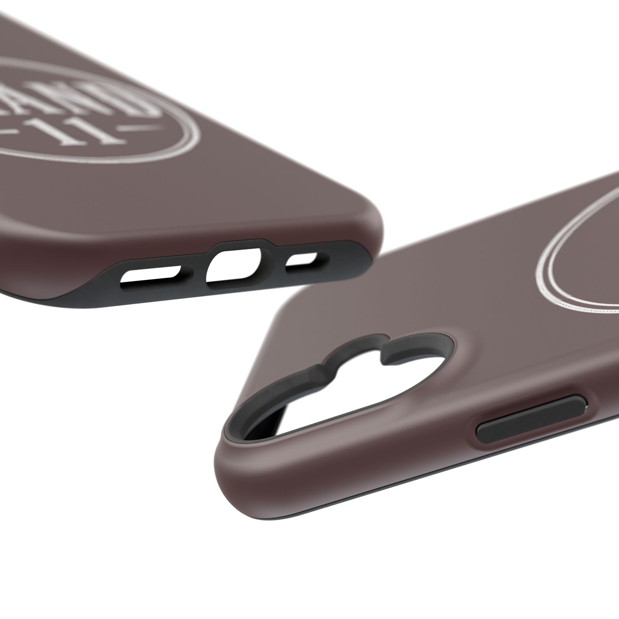 Magnetic Impact-Resistant Phone Case — Vintage 'Brand 11' Logo, MagSafe-Compatible Protective Cover