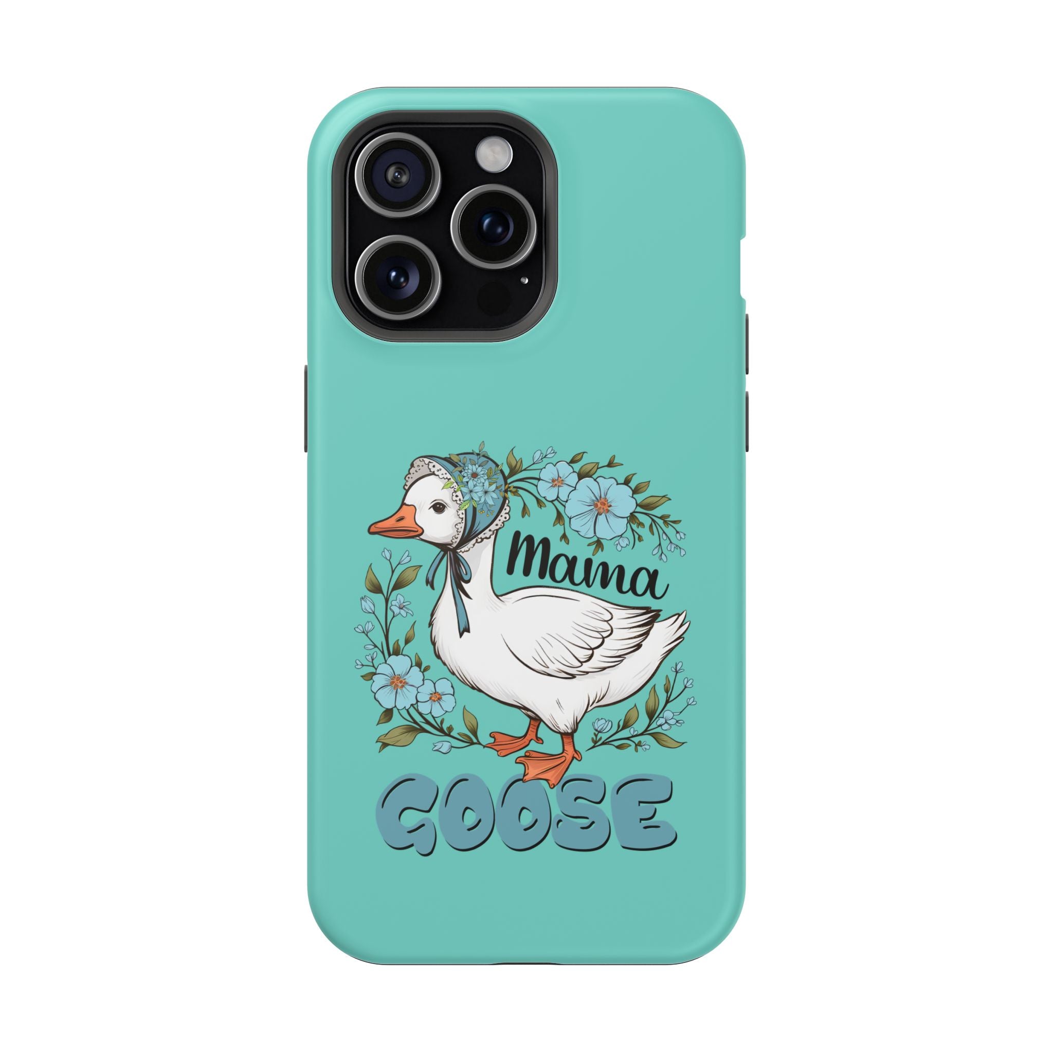 Mama Goose Phone Case — Cute Floral Goose Magnetic Impact‑Resistant Cover