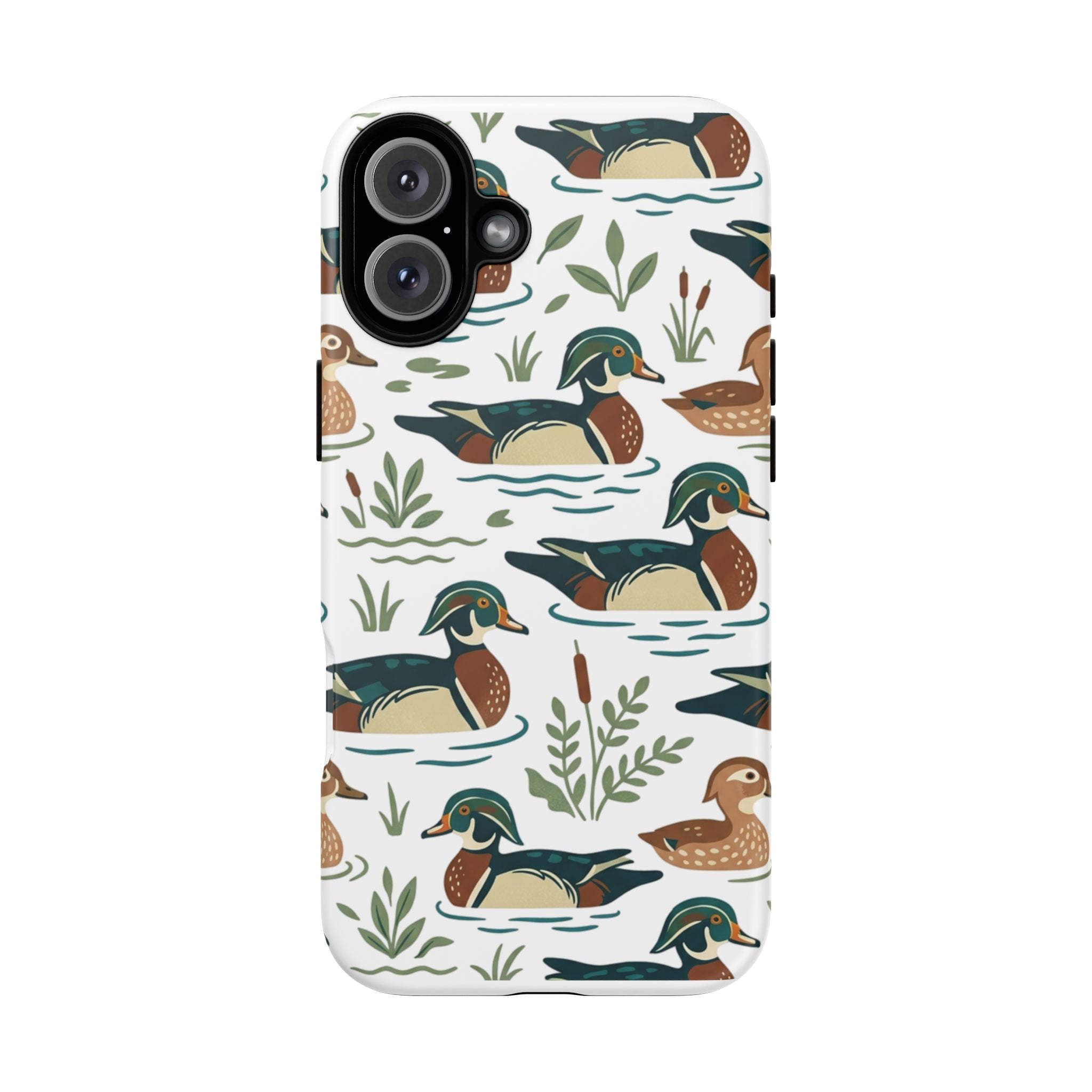 Duck Pattern Phone Case — Cute Woodland Waterfowl iPhone Case