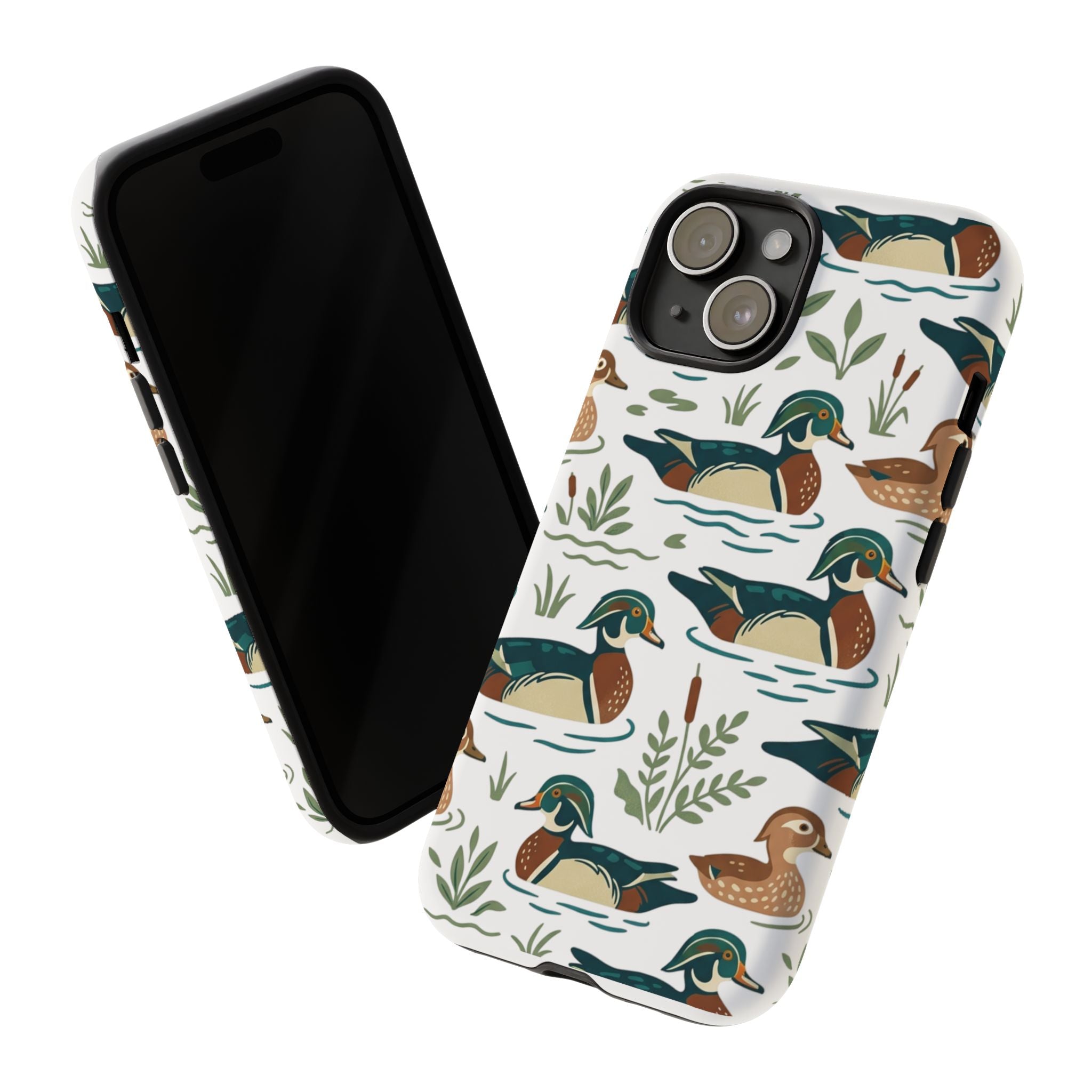 Duck Pattern Phone Case — Cute Woodland Waterfowl iPhone Case
