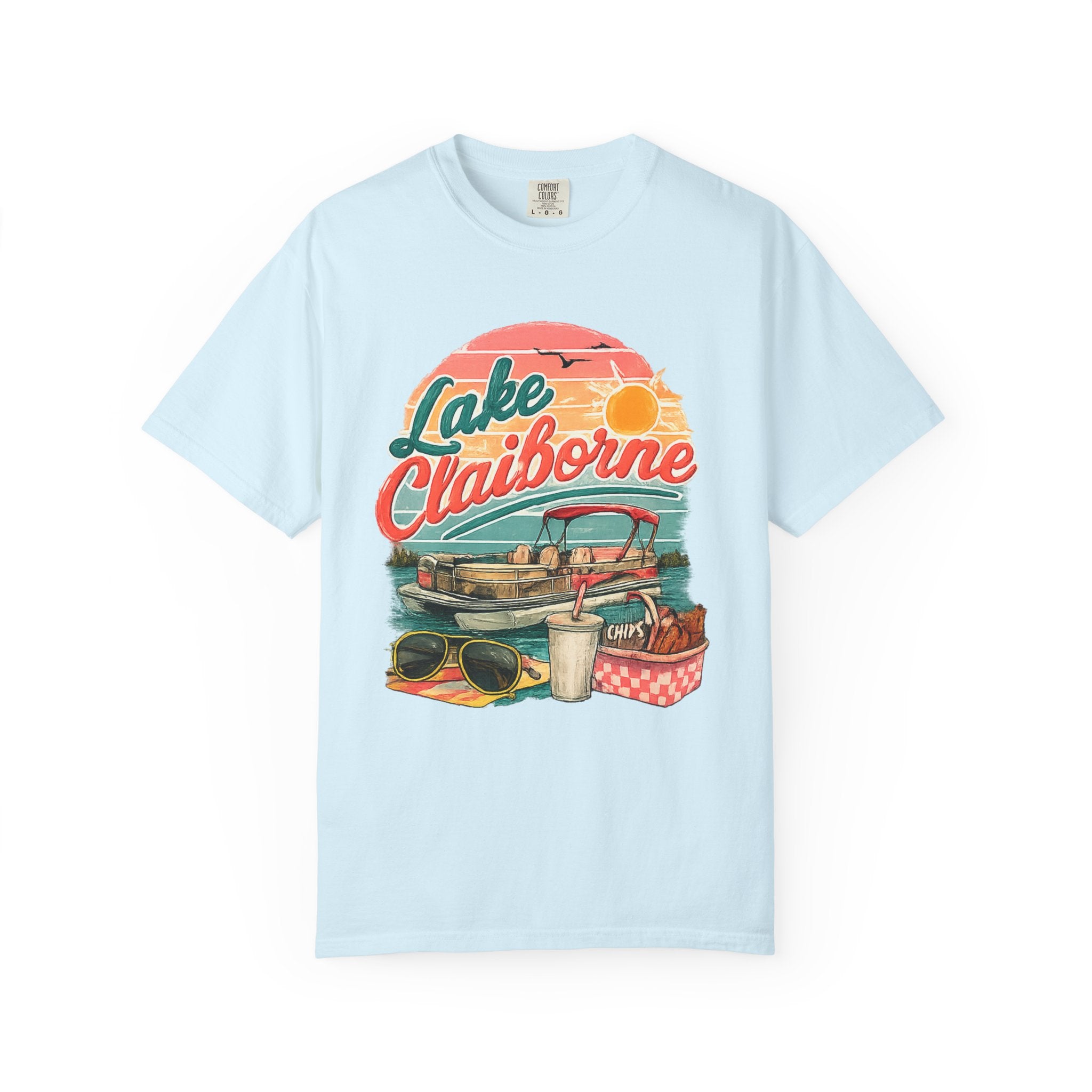 Lake Claiborne Retro Picnic T-Shirt