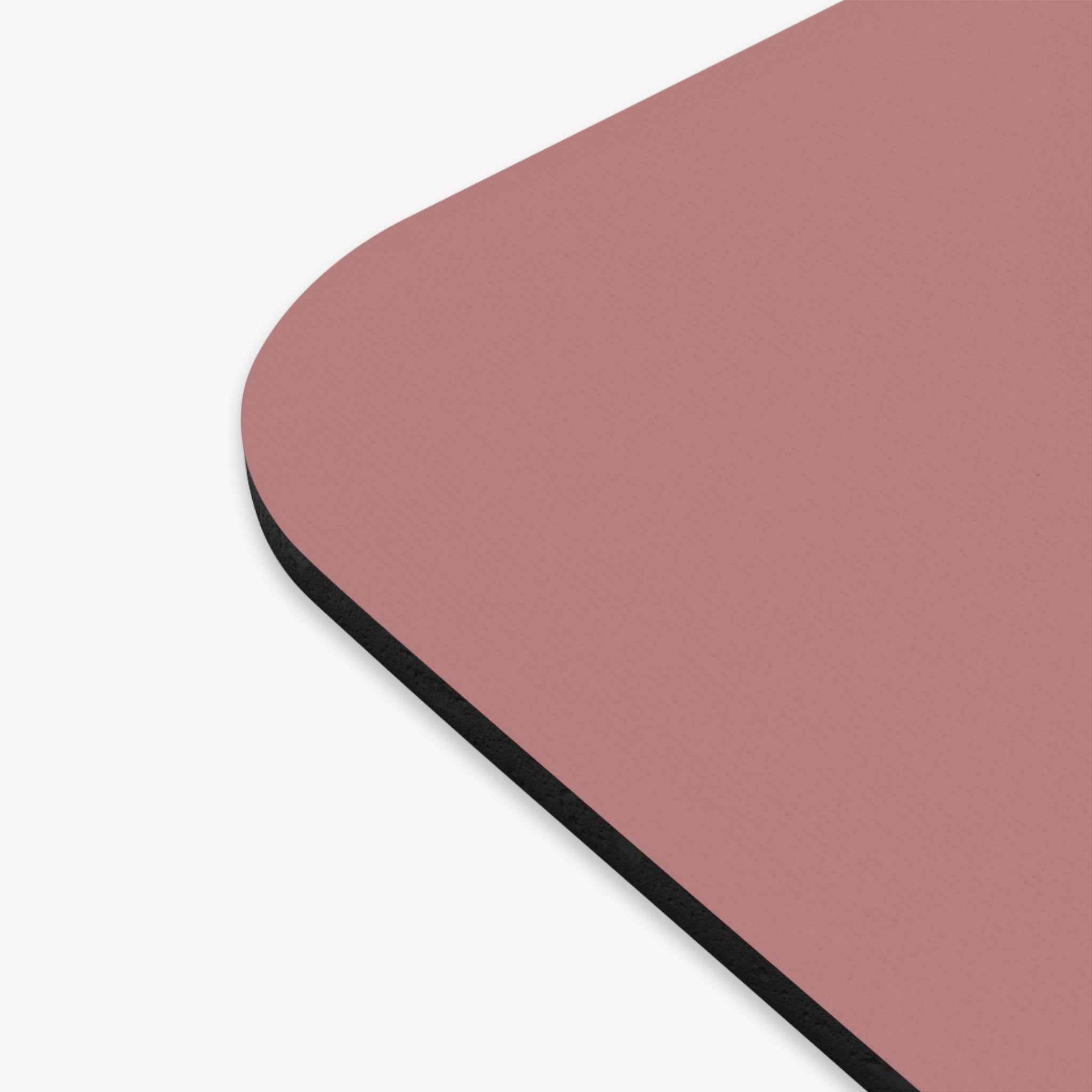 Vintage Logo Mouse Pad – Dusty Rose "BRAND 11" Rectangle Desk Mat