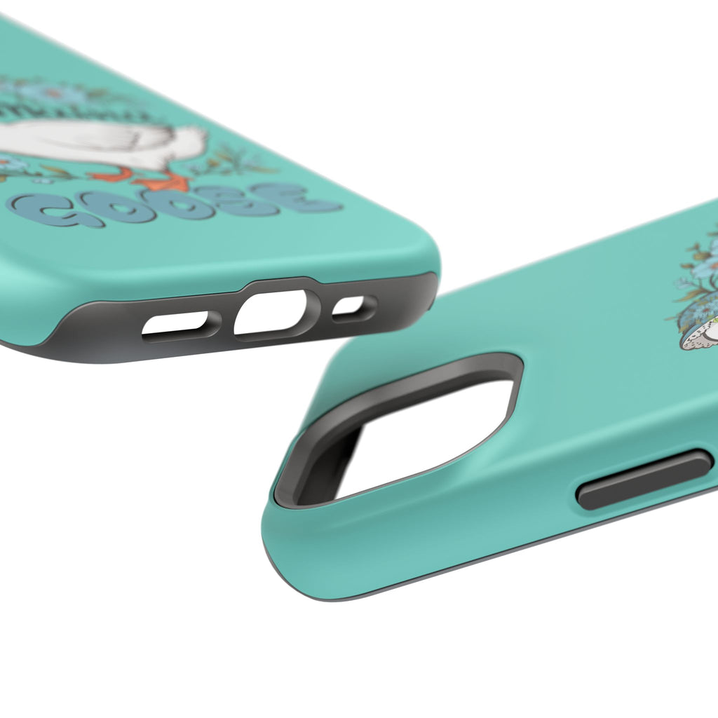 Mama Goose Phone Case — Cute Floral Goose Magnetic Impact‑Resistant Cover