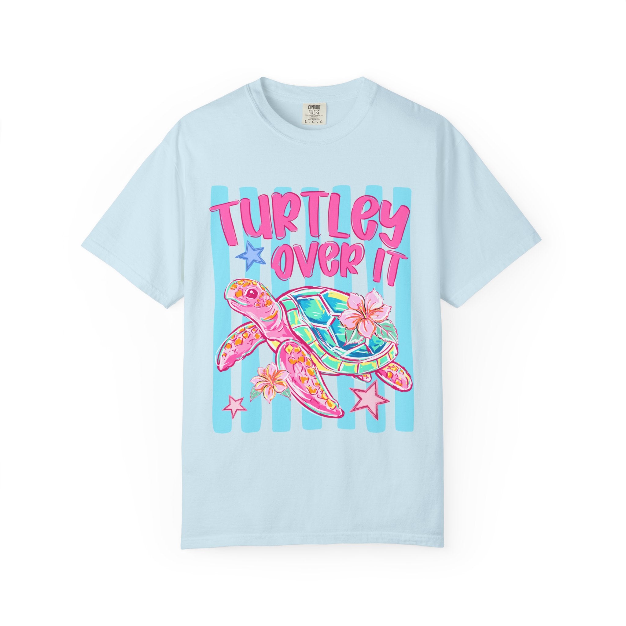 Turtley Over It Sea Turtle Graphic T-Shirt
