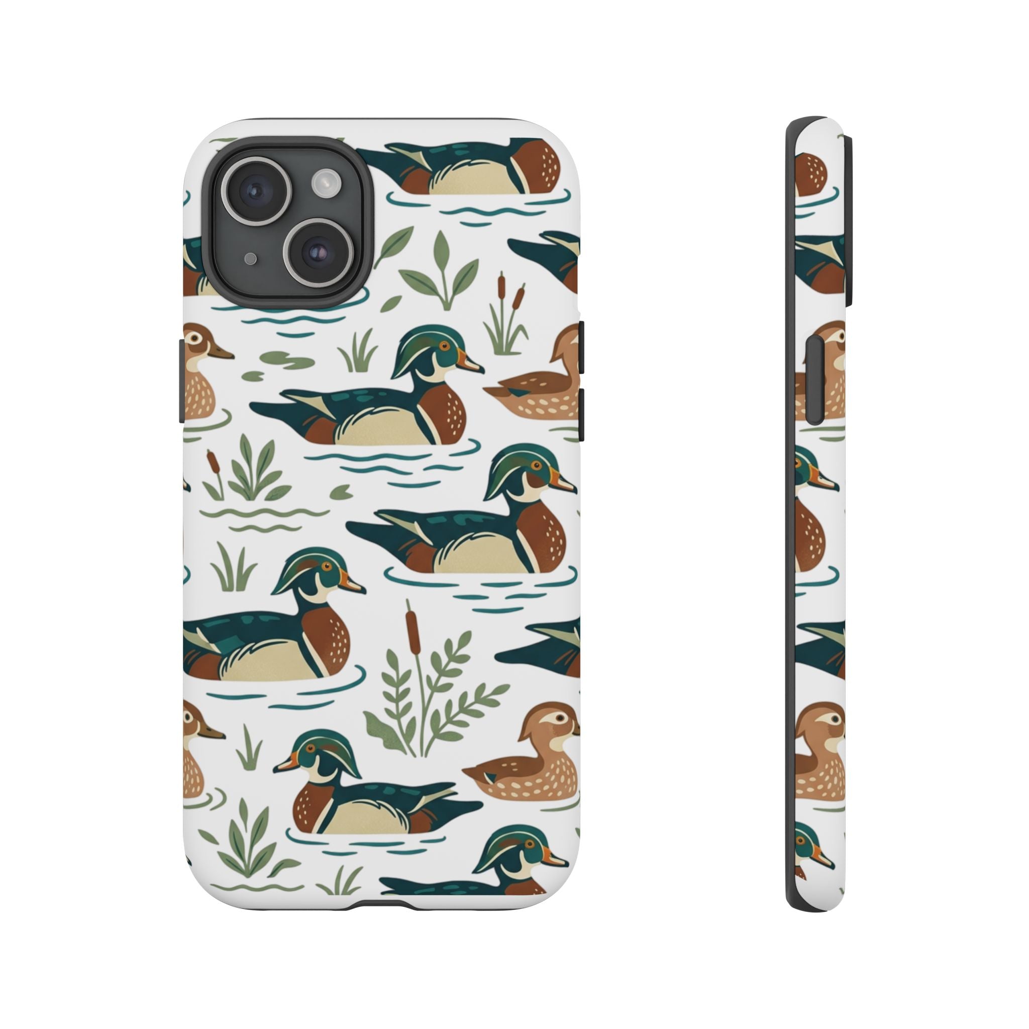Duck Pattern Phone Case — Cute Woodland Waterfowl iPhone Case