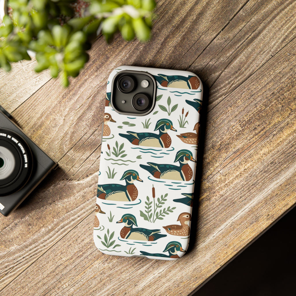 Duck Pattern Phone Case — Cute Woodland Waterfowl iPhone Case