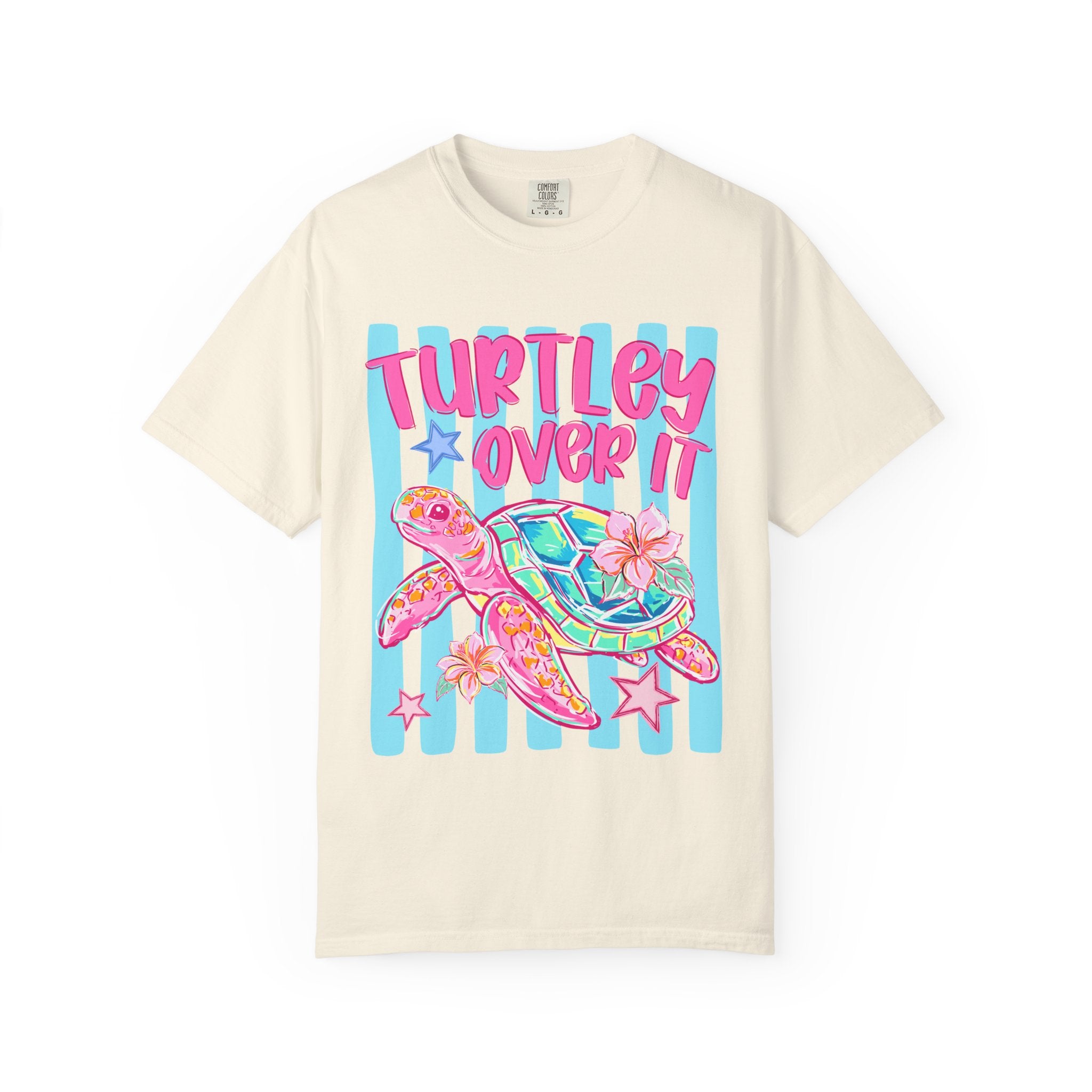 Turtley Over It Sea Turtle Graphic T-Shirt