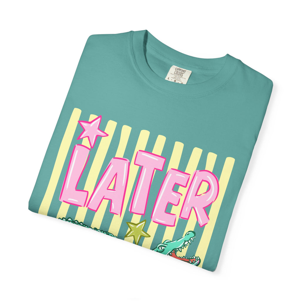 Later Gator T-Shirt — Retro Pastel Graphic Tee