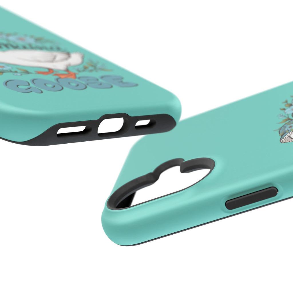 Mama Goose Phone Case — Cute Floral Goose Magnetic Impact‑Resistant Cover