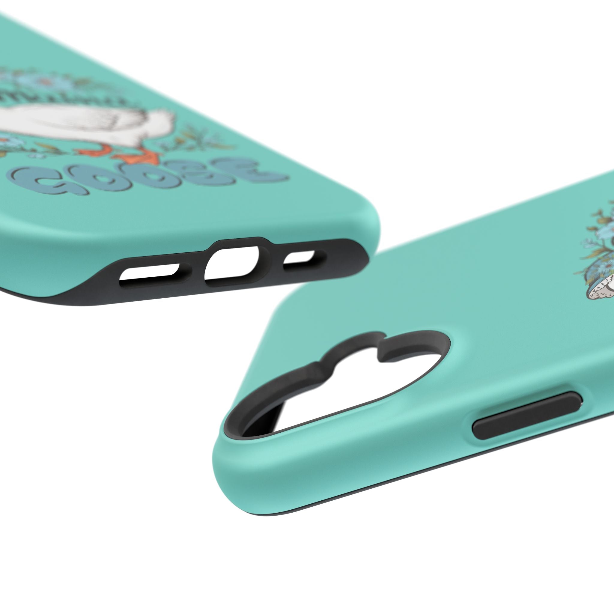 Mama Goose Phone Case — Cute Floral Goose Magnetic Impact‑Resistant Cover
