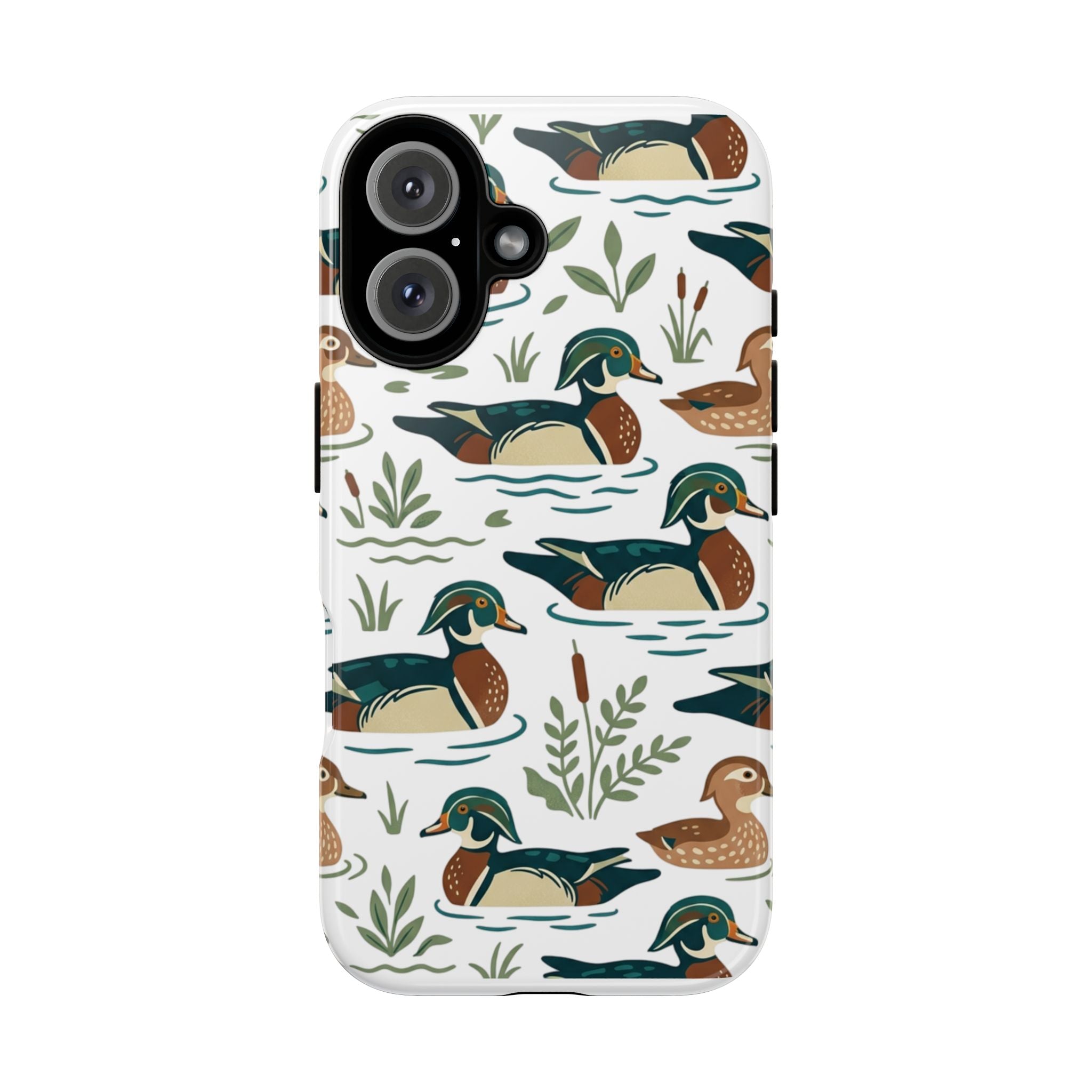 Duck Pattern Phone Case — Cute Woodland Waterfowl iPhone Case