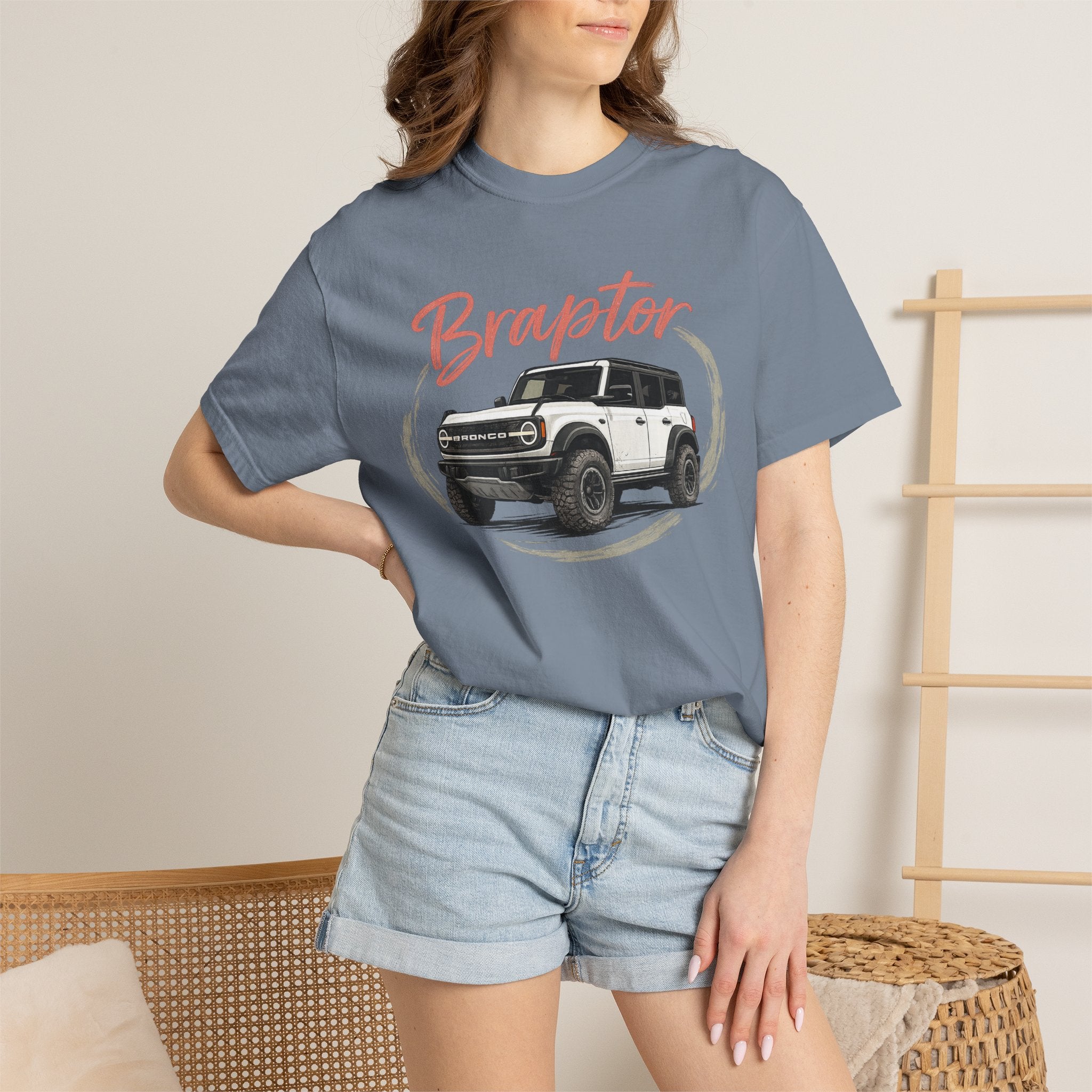 Bronco 'Braptor' Graphic T‑Shirt – Vintage Off‑Road SUV Tee