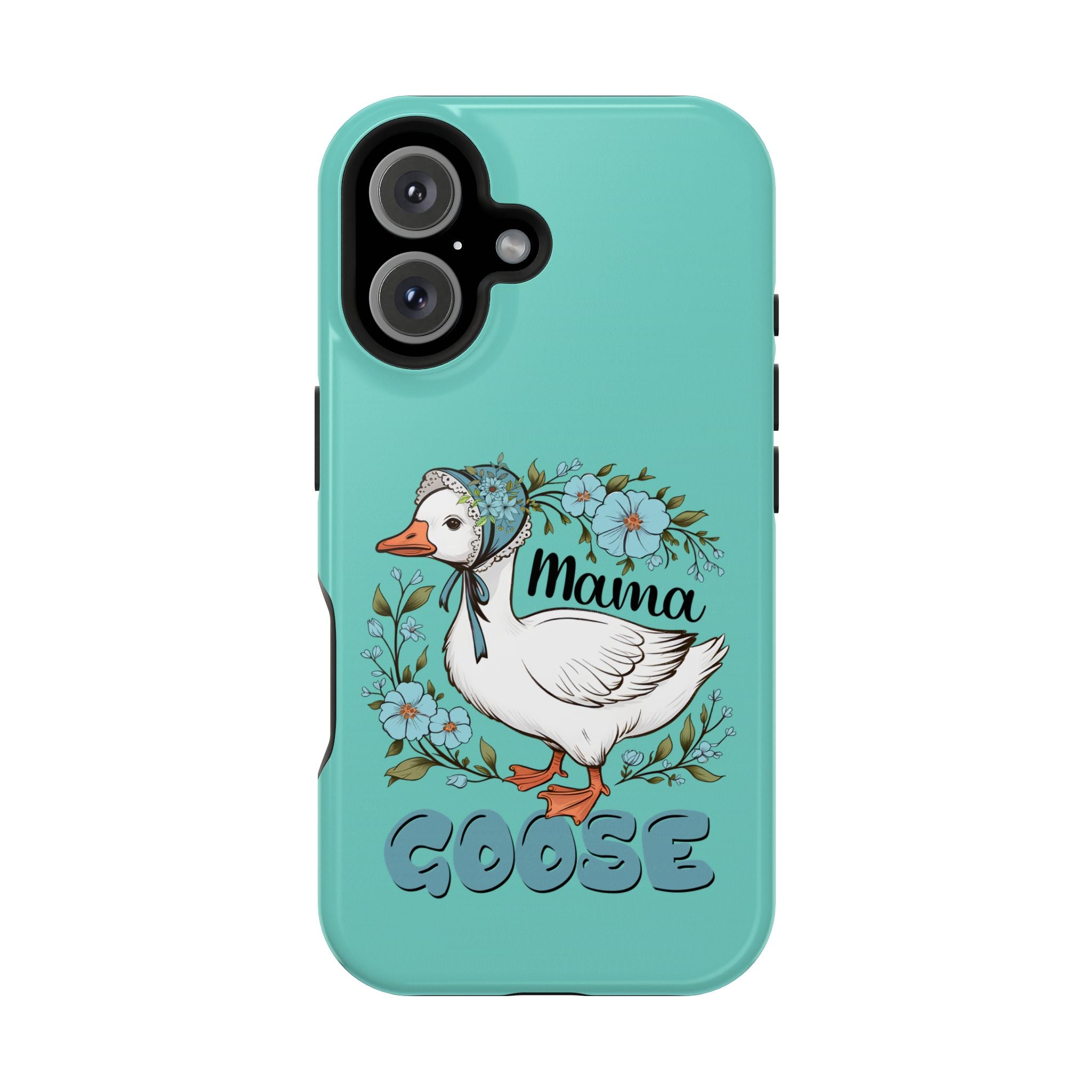 Mama Goose Phone Case — Cute Floral Goose Magnetic Impact‑Resistant Cover