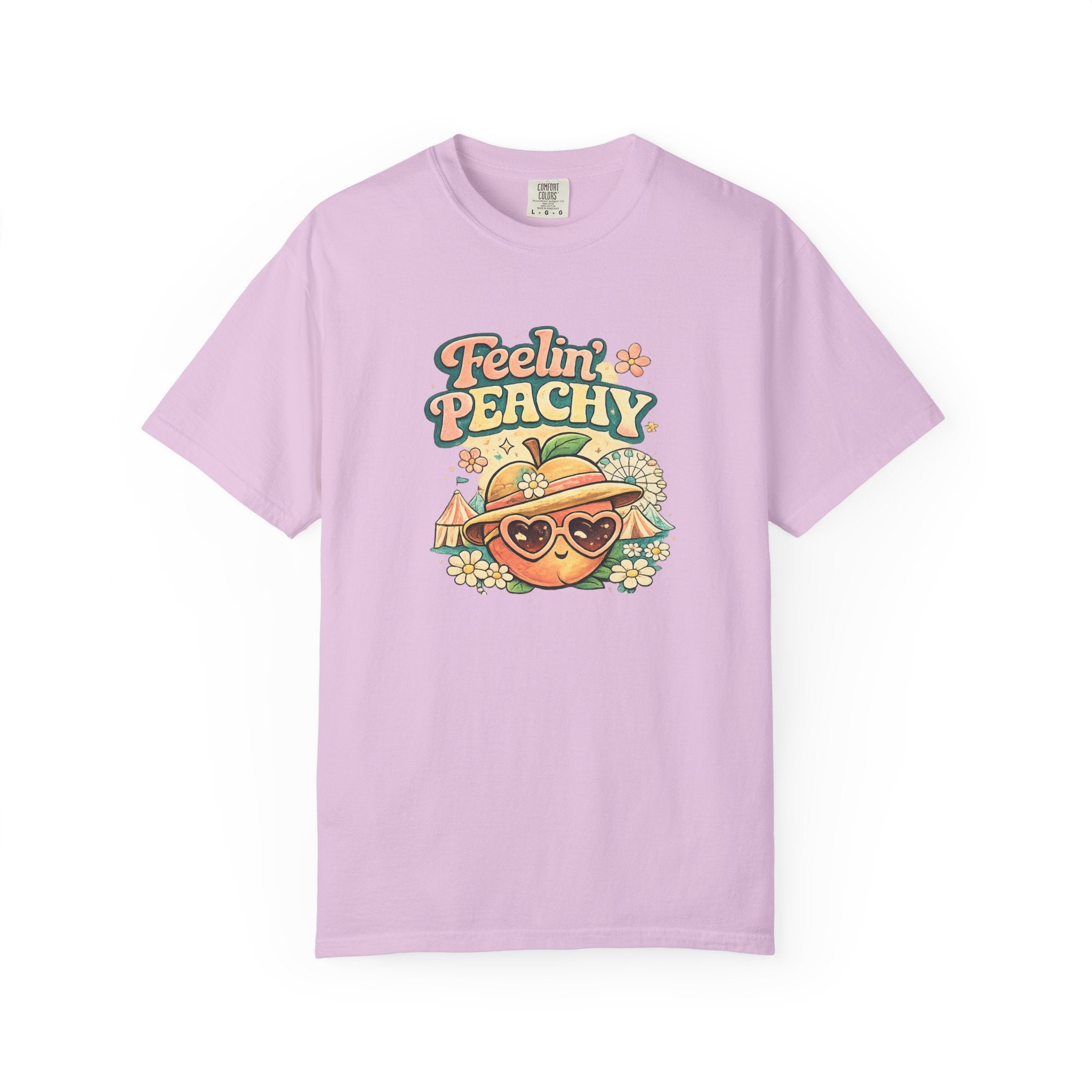 Feelin' Peachy T-Shirt – Retro Summer Peach Graphic Tee