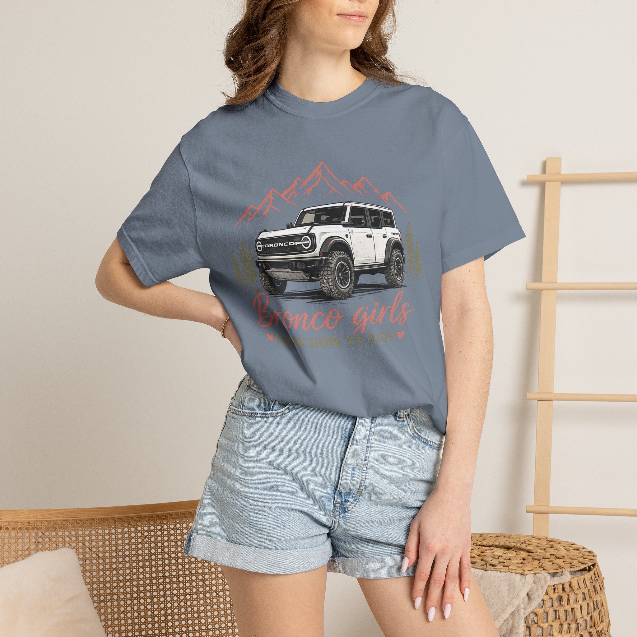 Bronco Girls T‑Shirt — "Bronco Girls Know How to Ride" Off‑Road Truck Tee