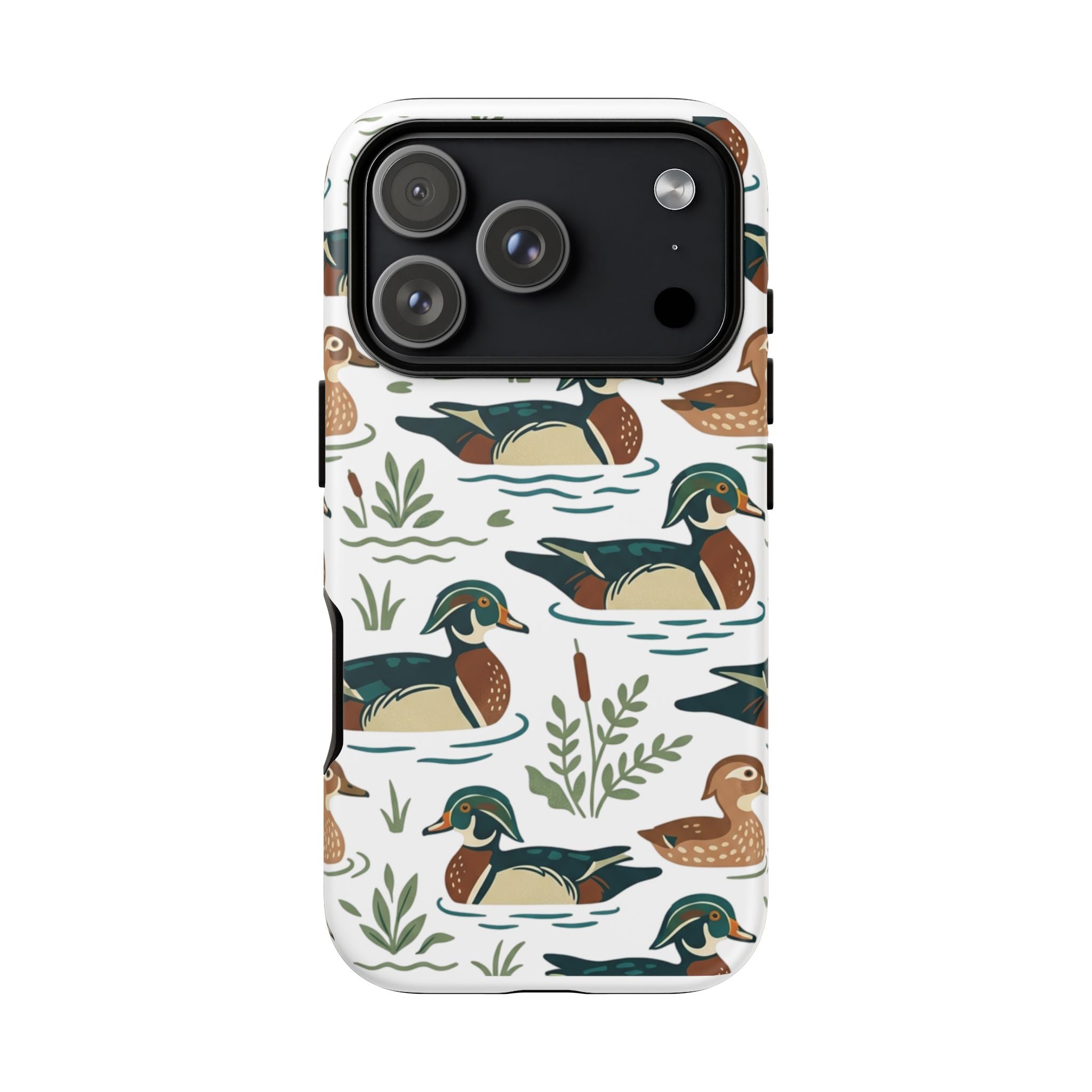 Duck Pattern Phone Case — Cute Woodland Waterfowl iPhone Case